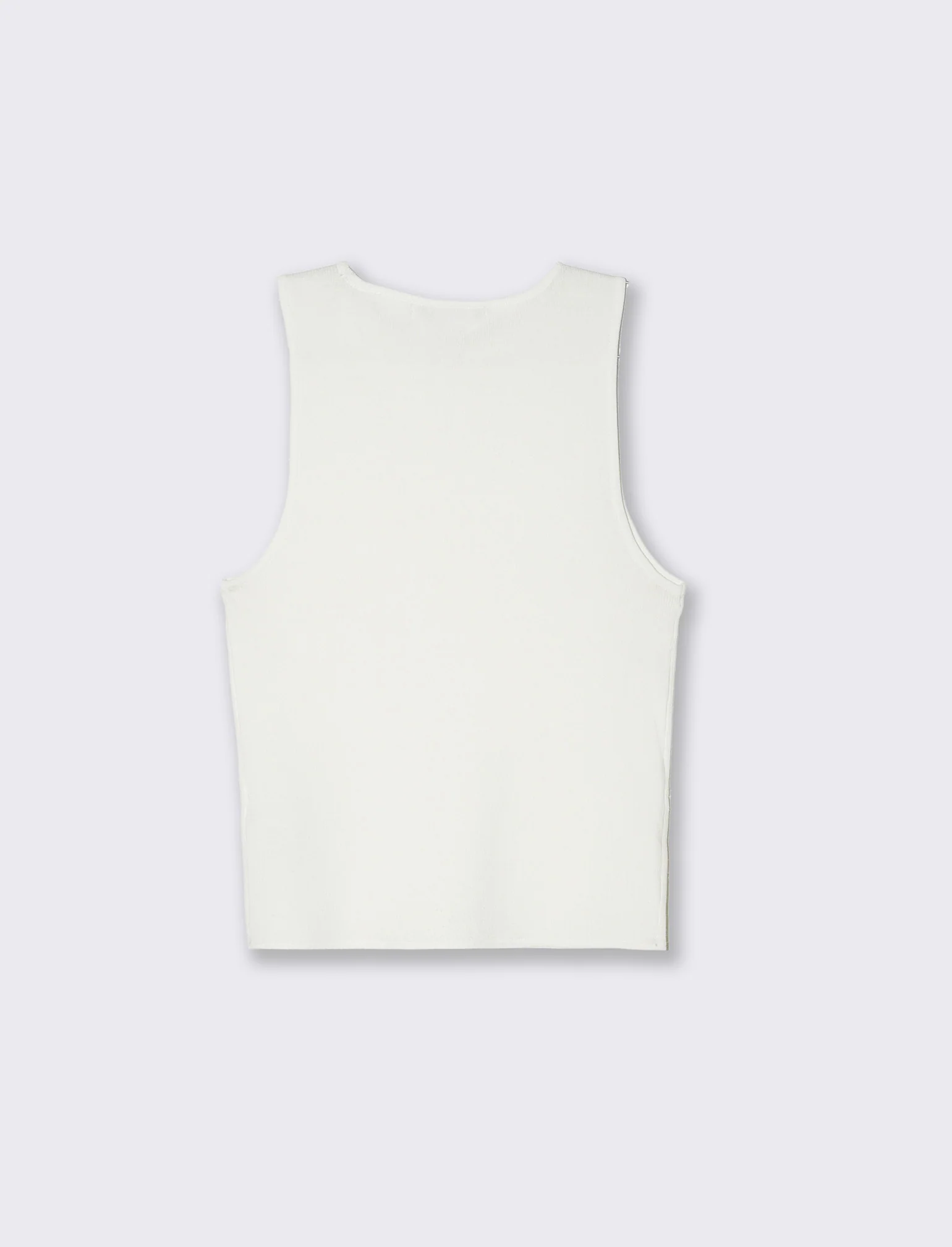 Top in maglia da donna - Bianco latte - Image 2