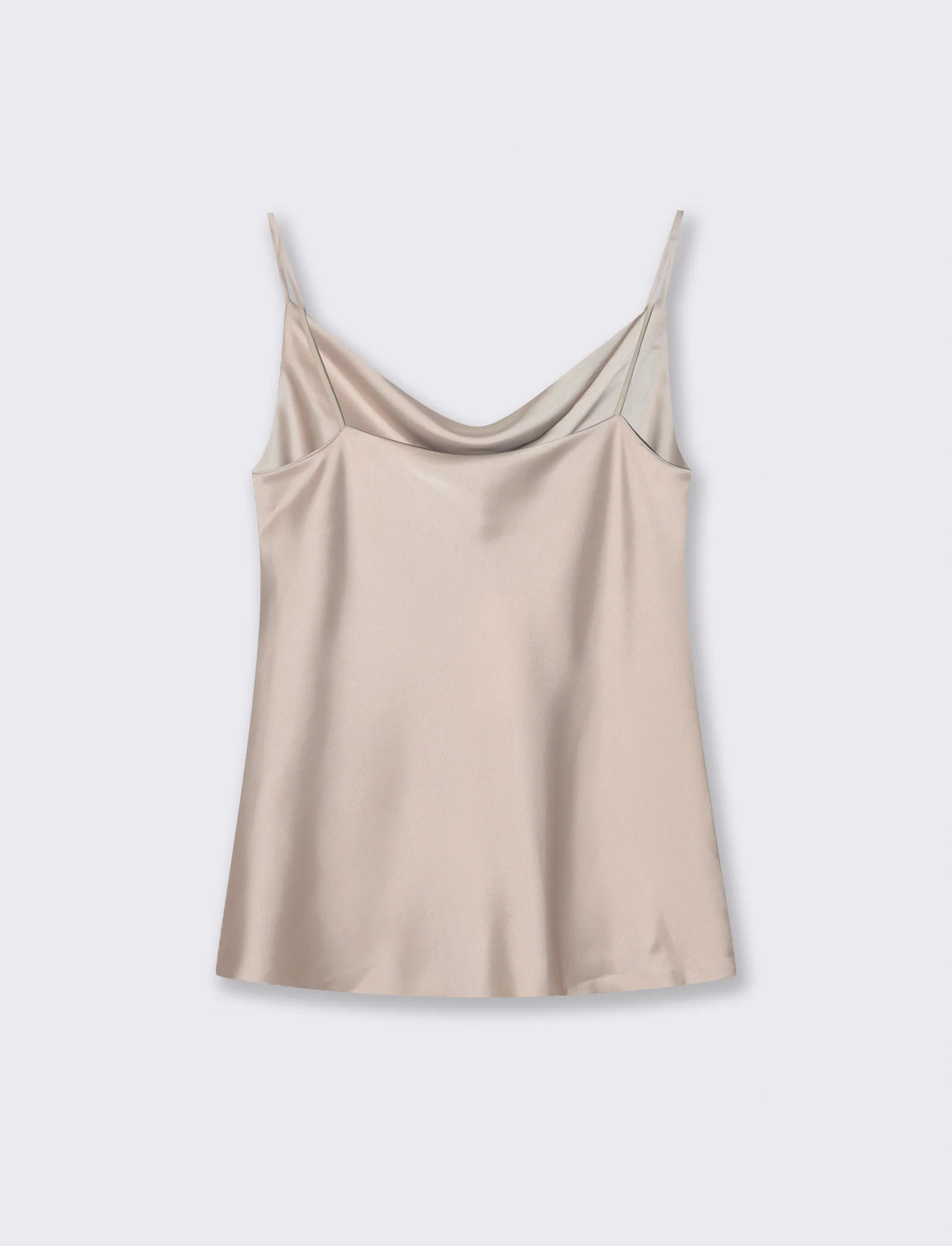 TOP IN SATIN - Beige champagne - Image 2