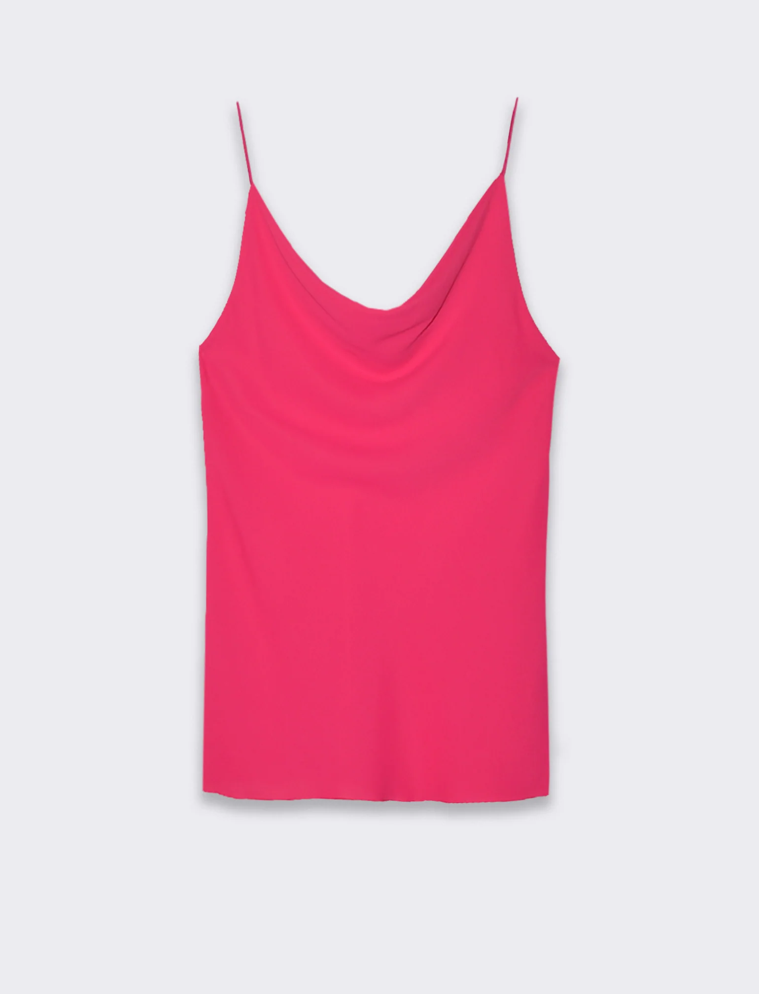 Top raso con bretelline elastiche - Fuxia azalea - Image 3