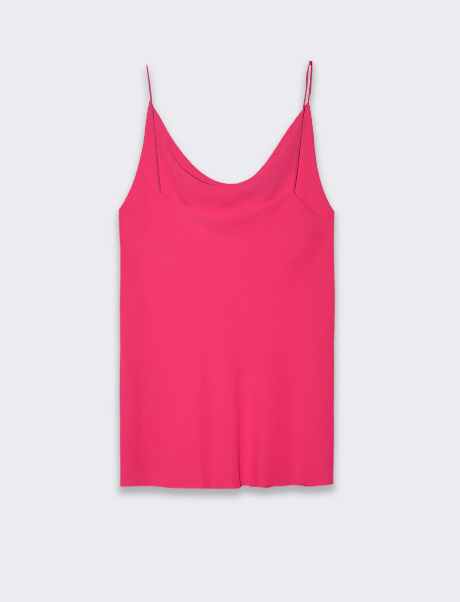 Top raso con bretelline elastiche - Fuxia azalea - Image 4