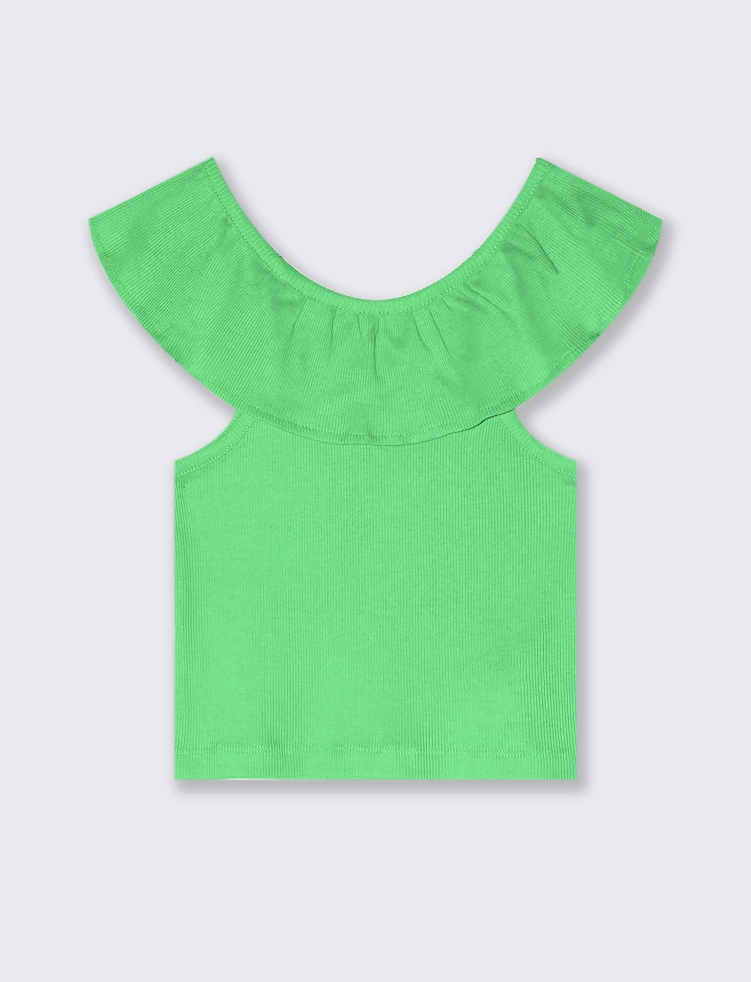 Top rouches. da bambina - Verde mela