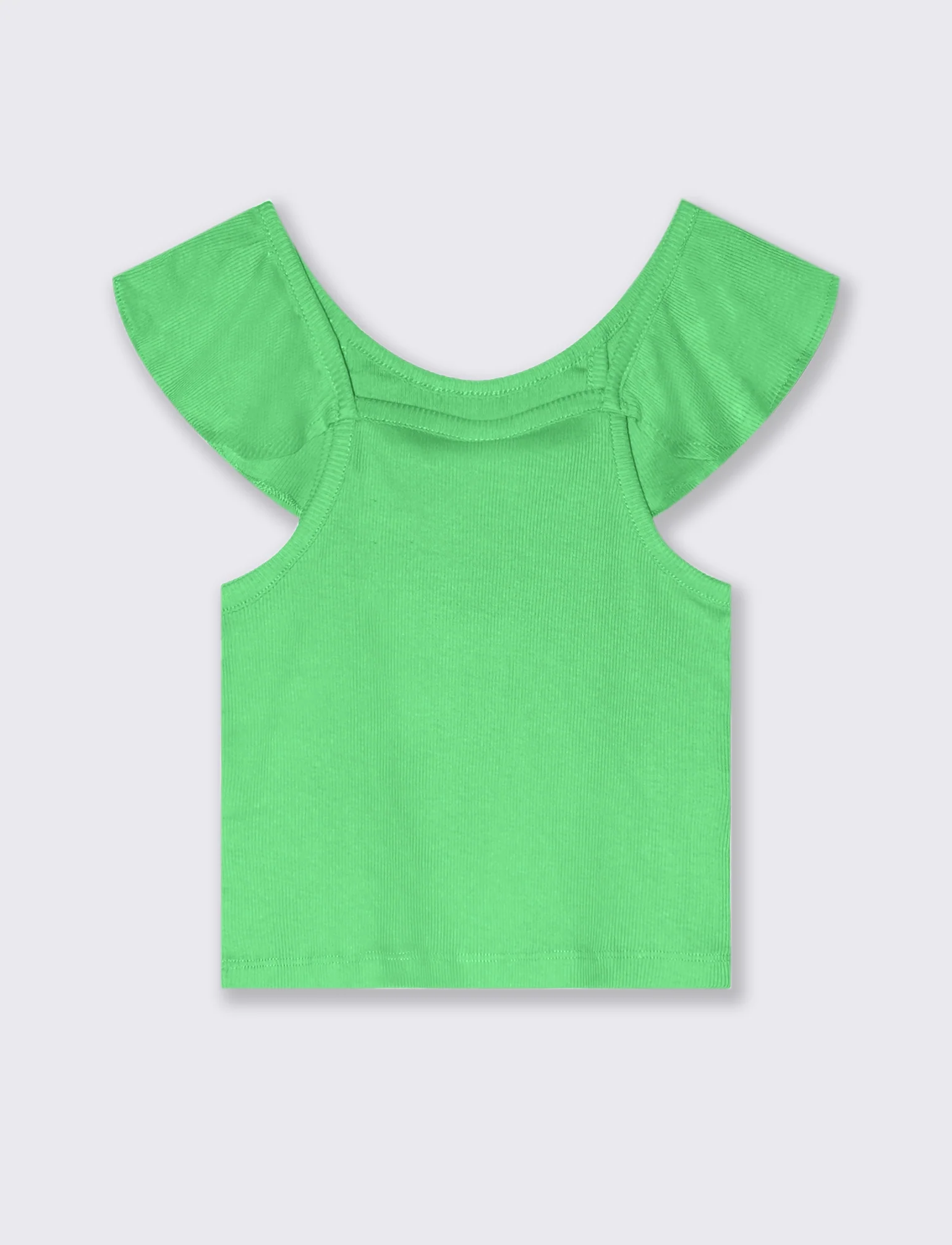 Top rouches. da bambina - Verde mela - Image 2