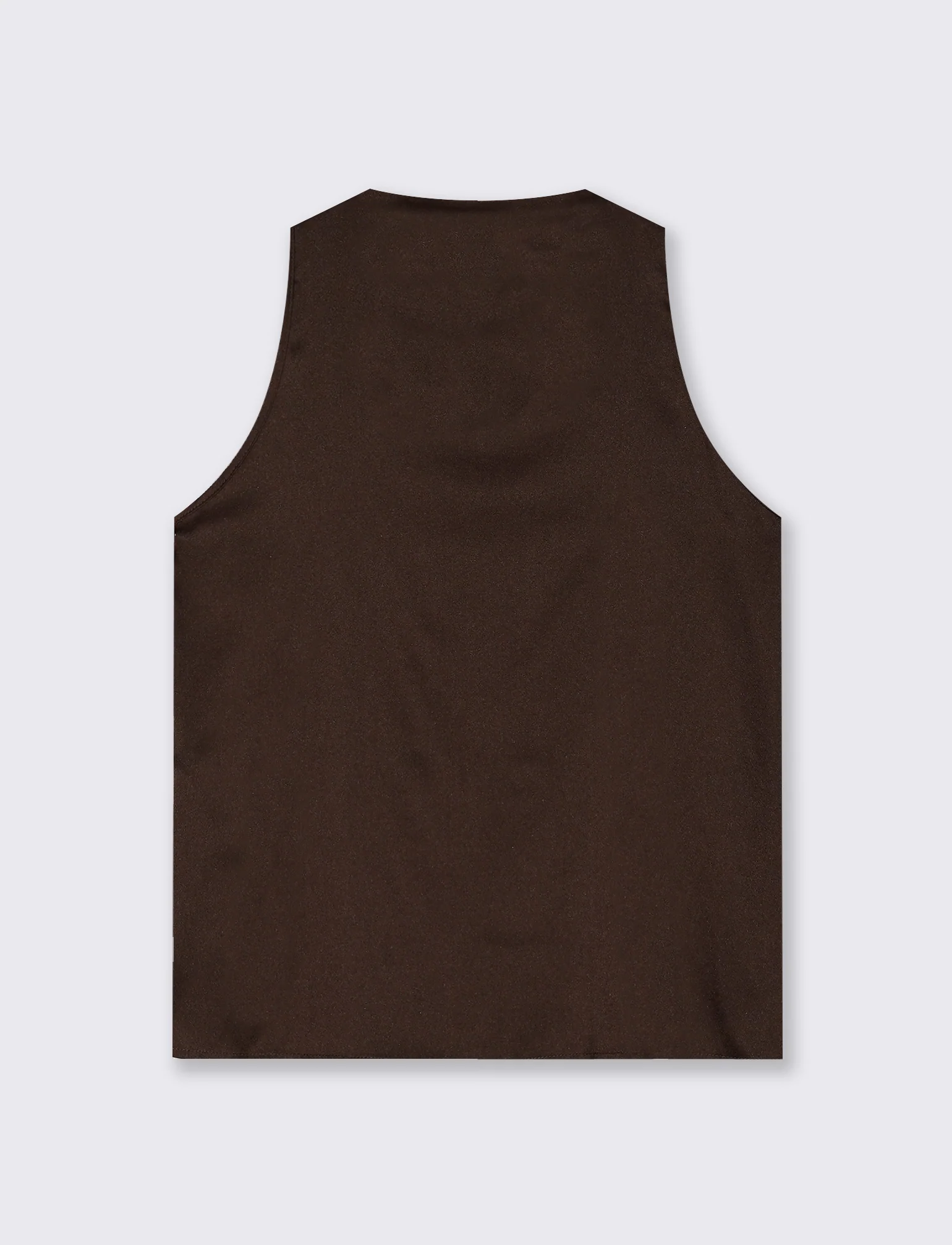 Top Scollo a V in Tessuto Leggero - Beige - Image 2