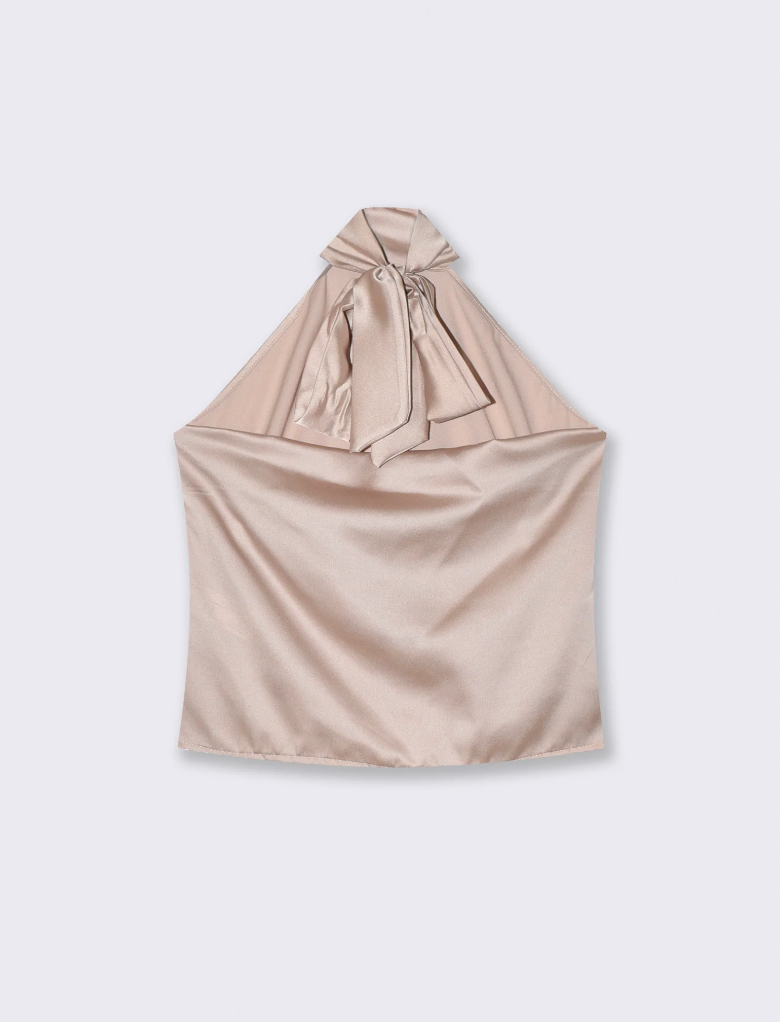 Top scollo all'americana morbido - Beige champagne - Image 2