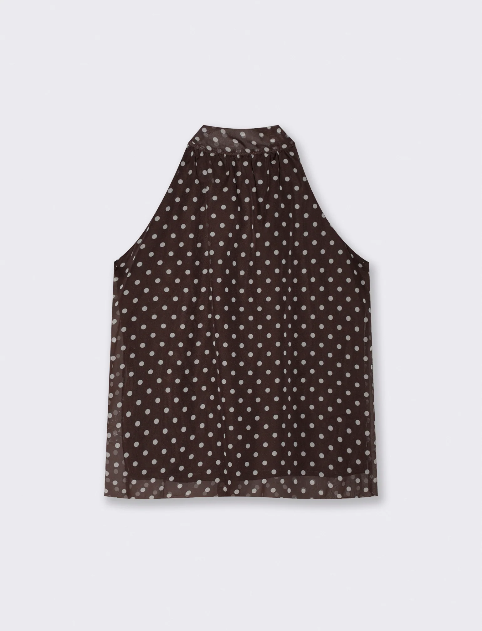 Top Scollo Halter Pois - Moro - Image 2