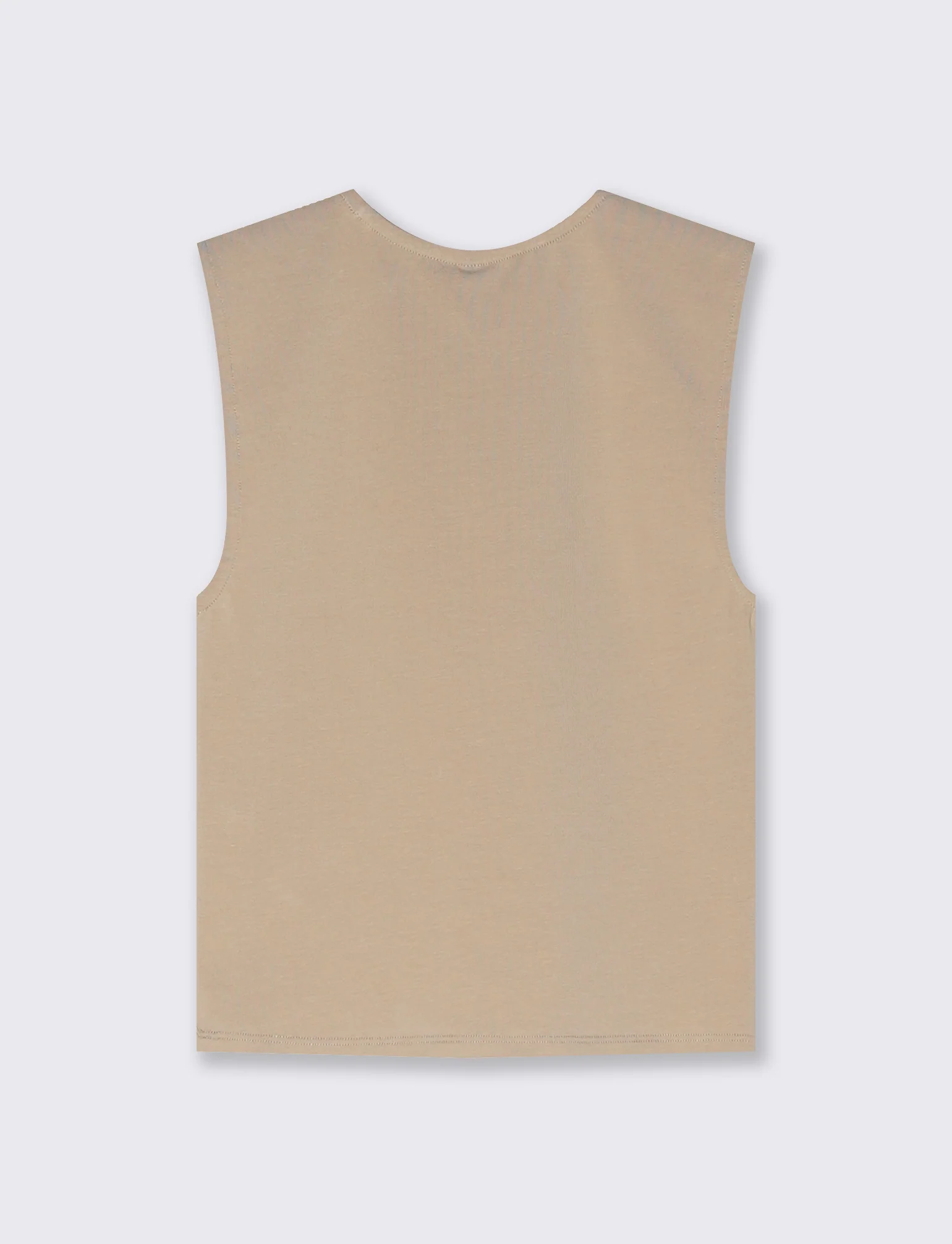 Top Smanicato Aderente Elegante - Beige grano - Image 2