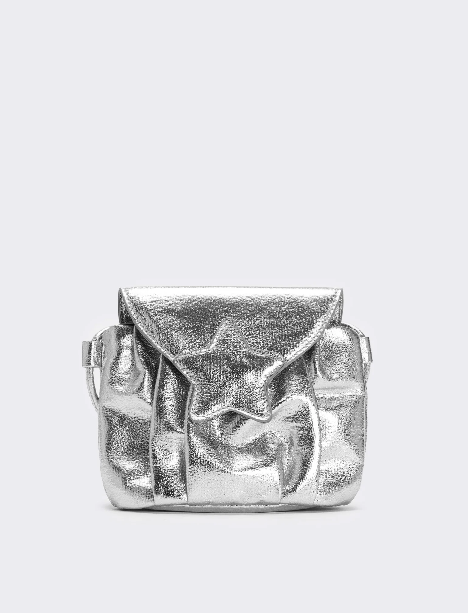 Tracolla bambina con stella laminata 15,5x13 cm - Argento
