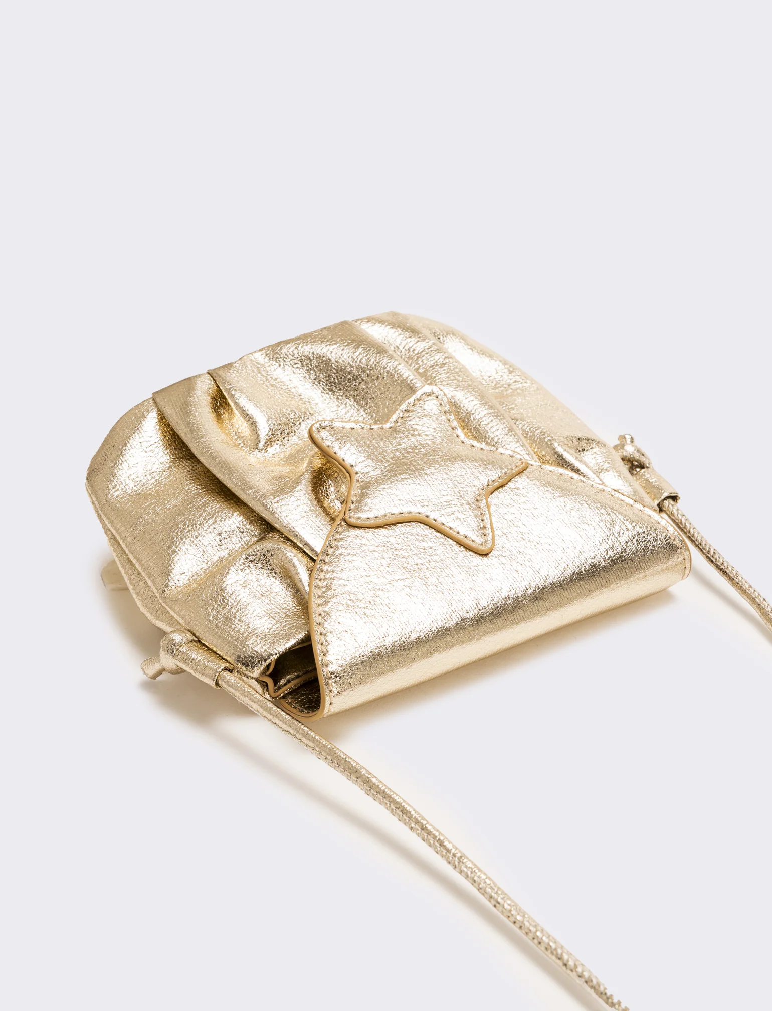 Tracolla bambina con stella laminata 15,5x13 cm - Oro - Image 2