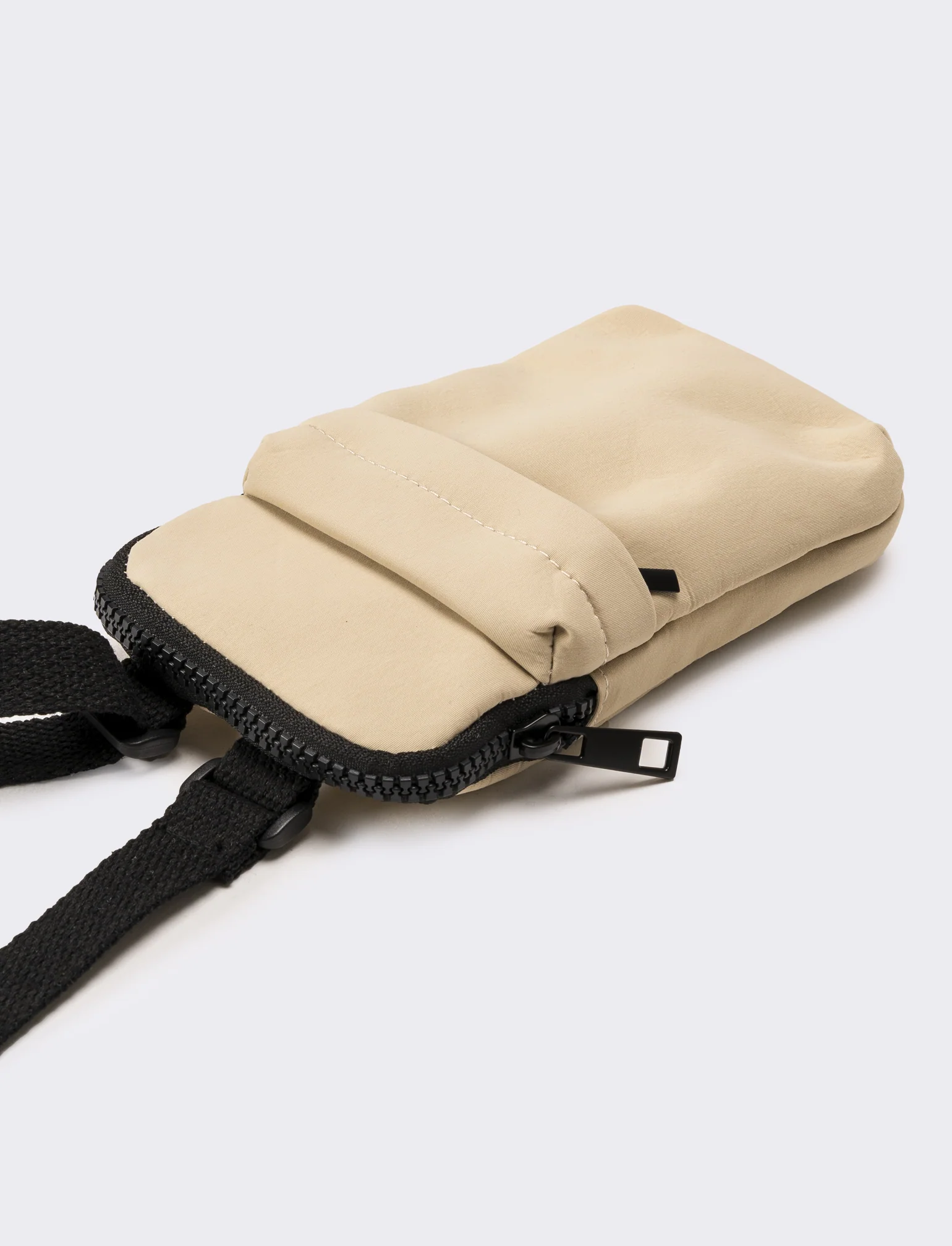 Tracollina uomo in nylon - Beige - Image 2