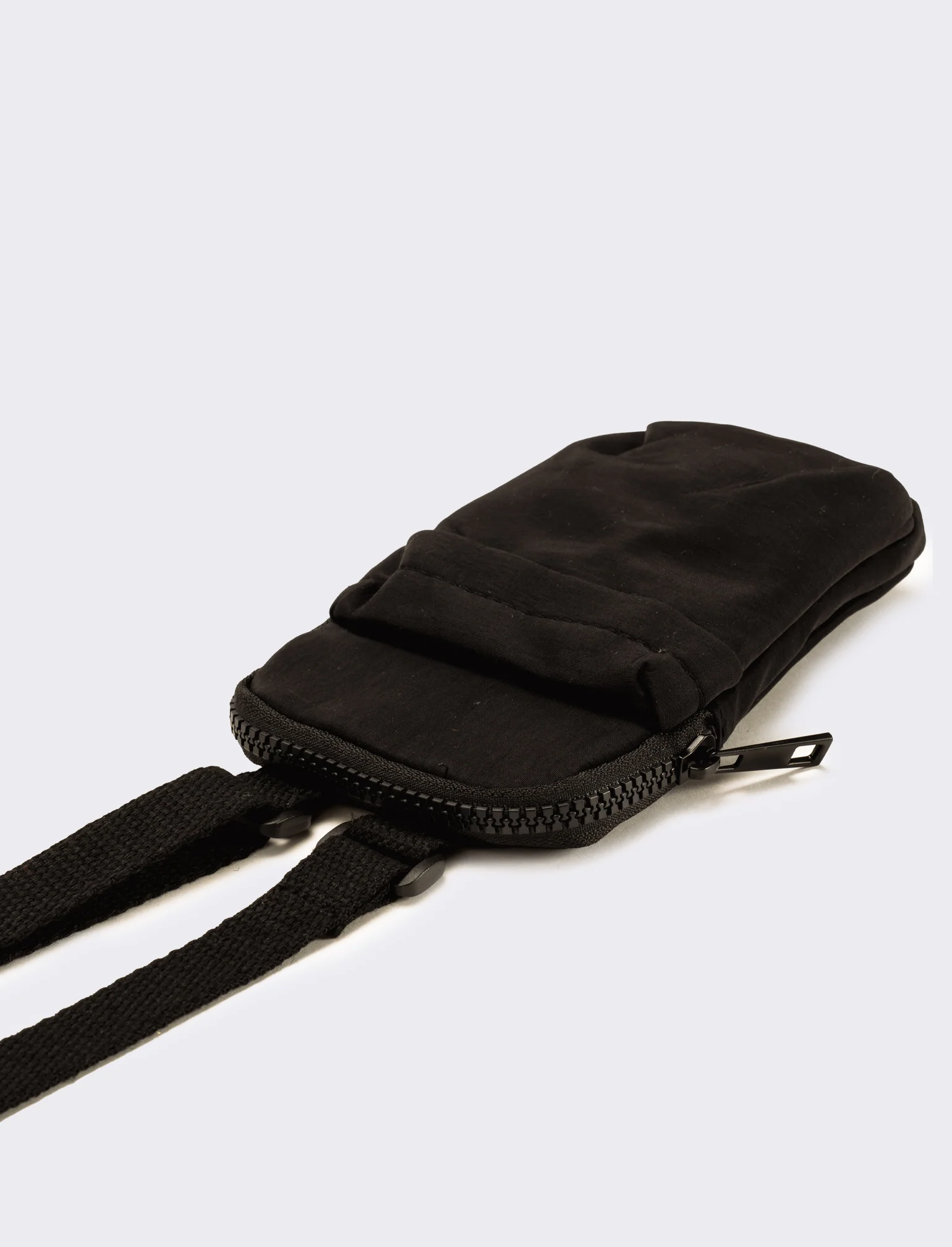 Tracollina uomo in nylon - Nero - Image 2