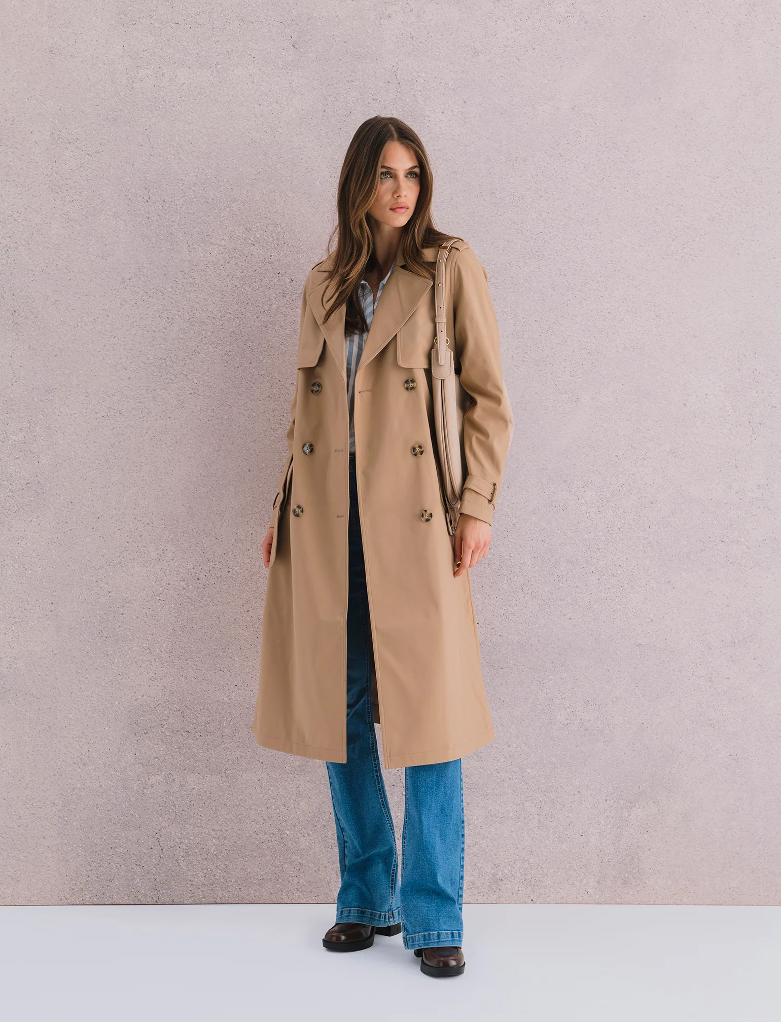 TRENCH CON CINTURA - Cammello - Image 6