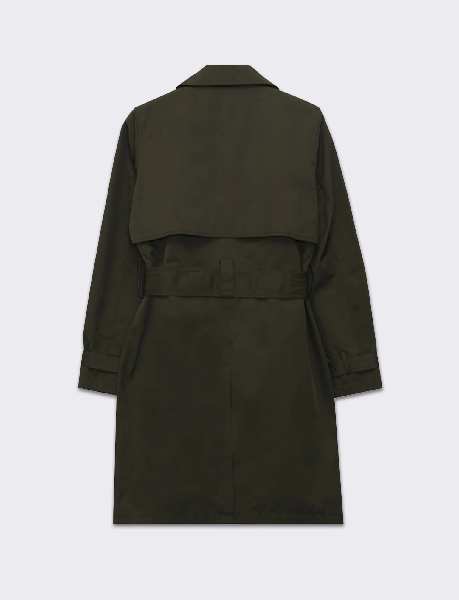 Trench con cintura da donna - Verde militare - Image 5