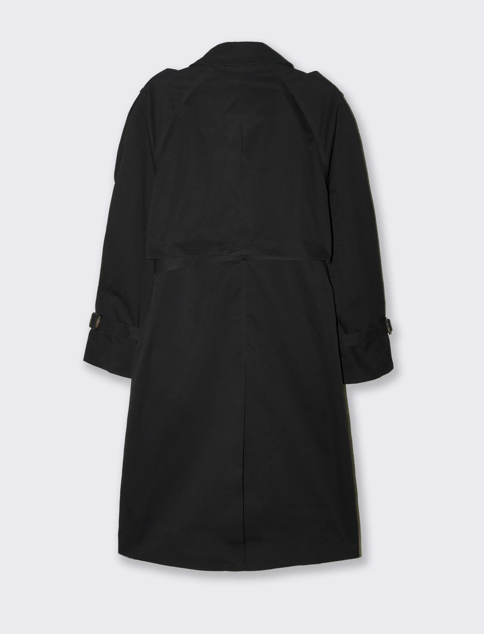 Trench doppio petto da donna - Nero - Image 5