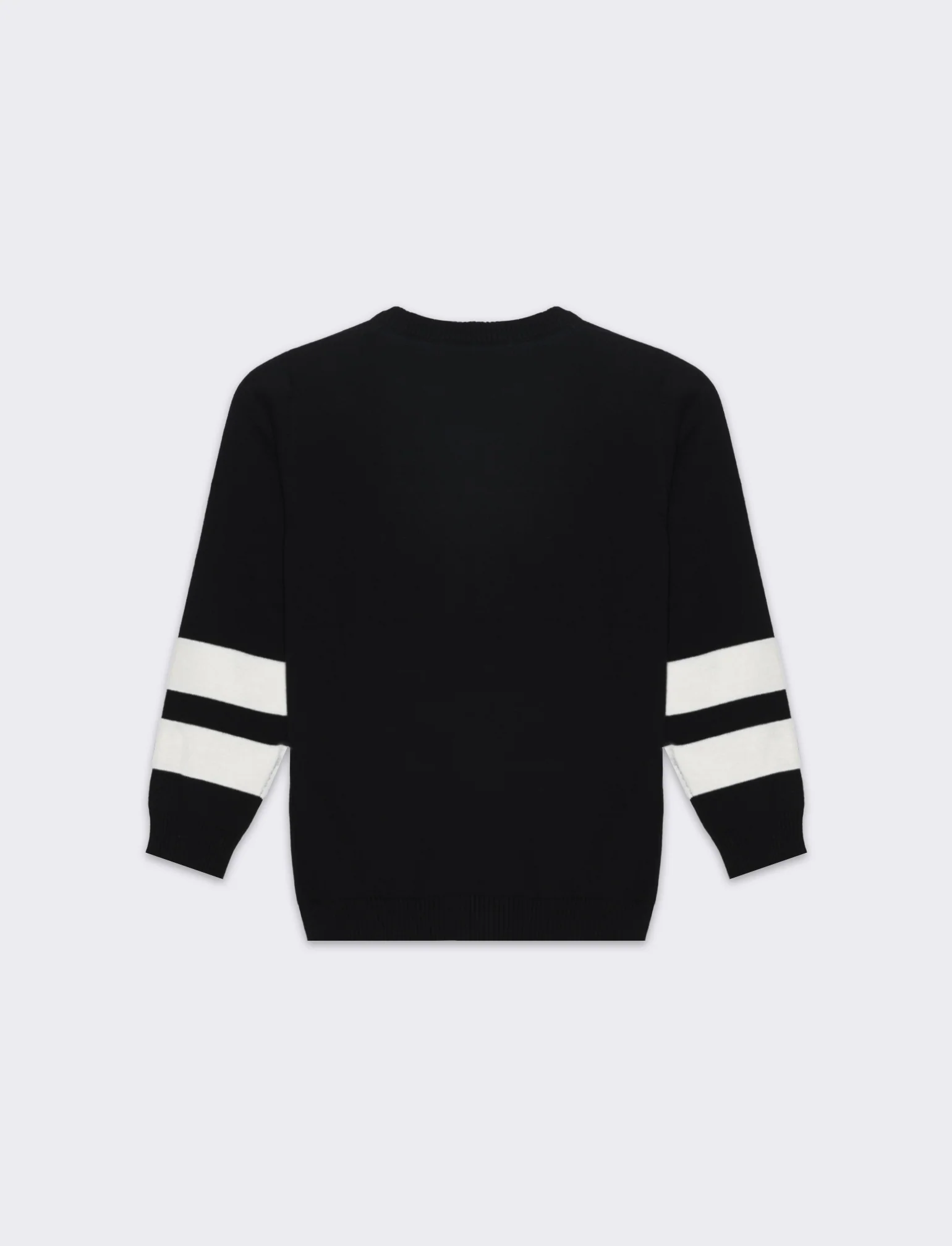 Tricot con applicazione frontale da bambino - Nero - Image 3