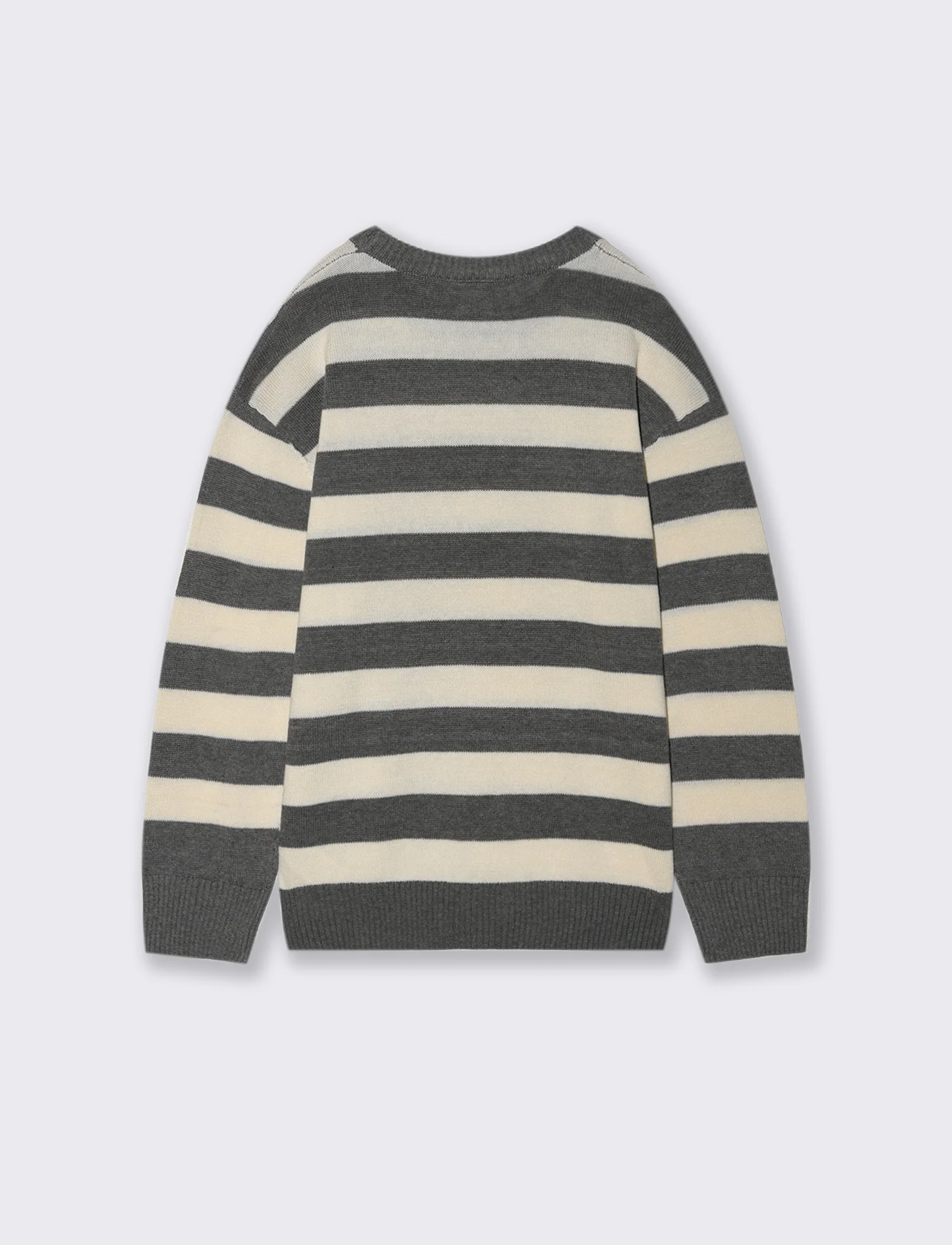 Tricot motivo rigato. - Grigio - Image 3