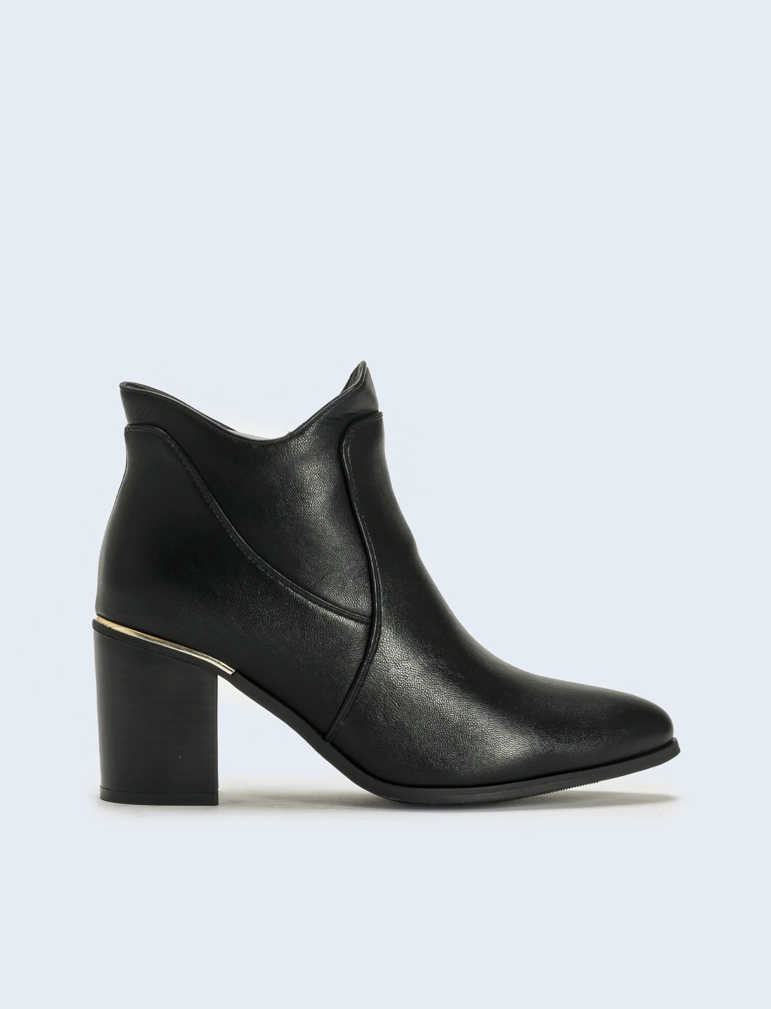 Tronchetto da donna con scollo particolare - Nero