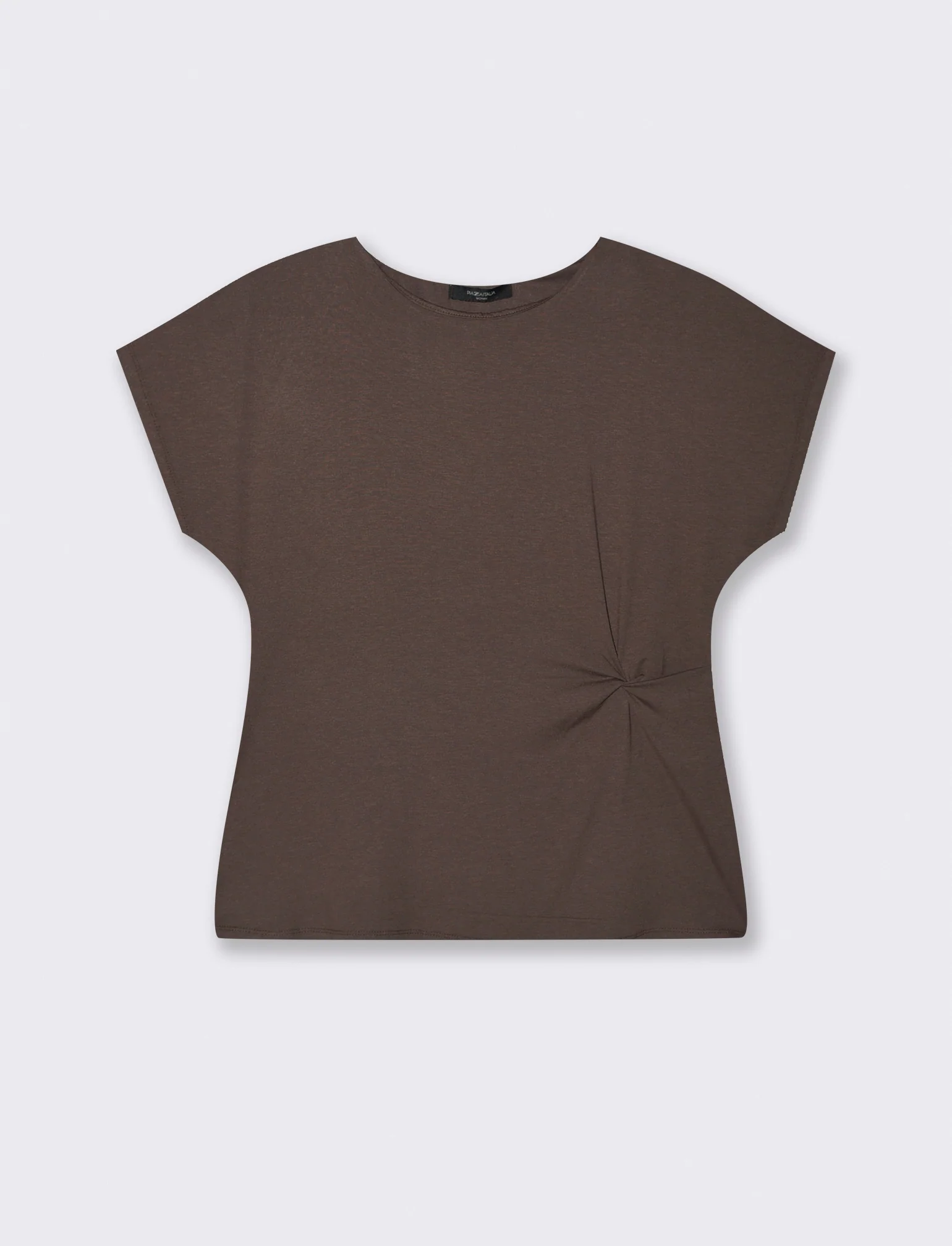 Tshirt con nodo in viscosa - Moro - Image 3