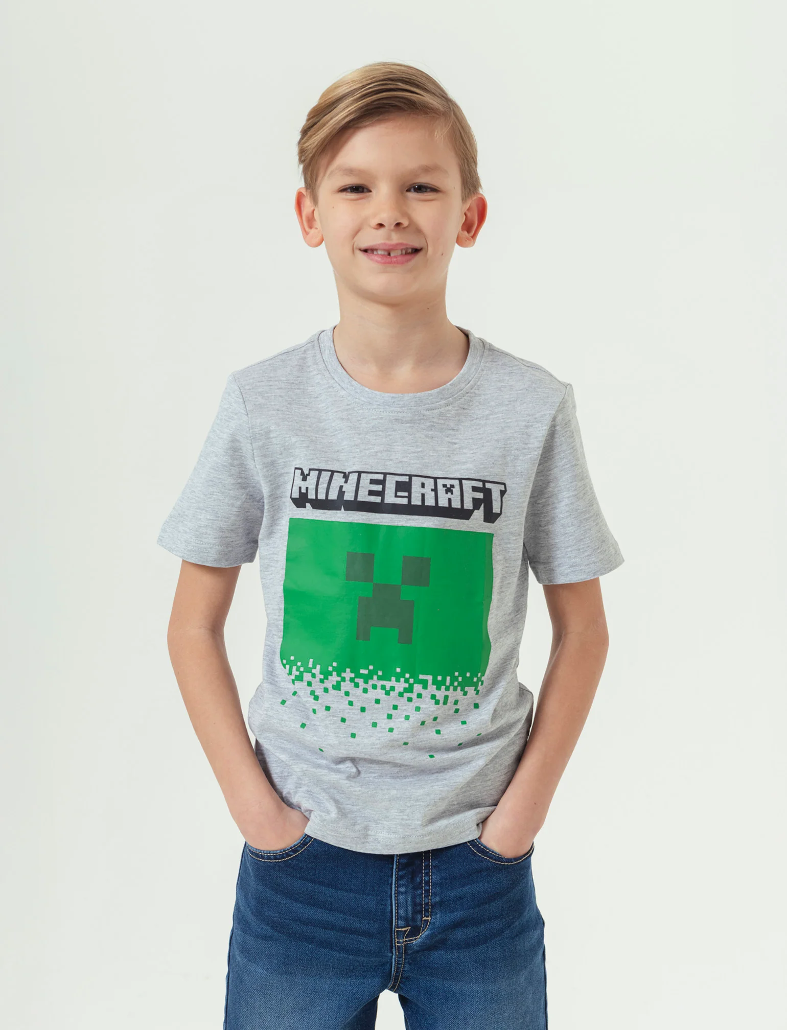 Tshirt Minecraft da bambino - Verde