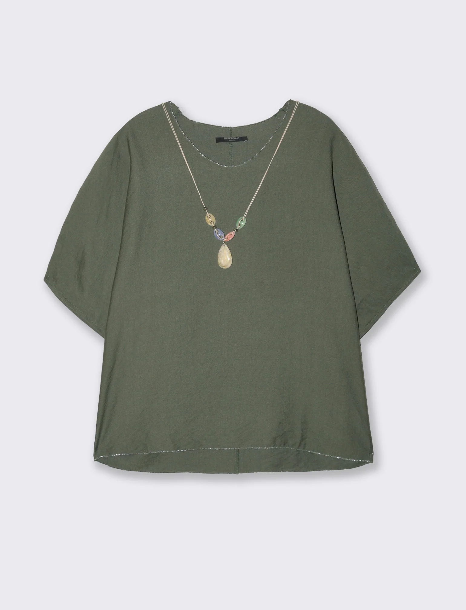 Tshirt over con dettaglio lurex - Ve.milit. - Image 3