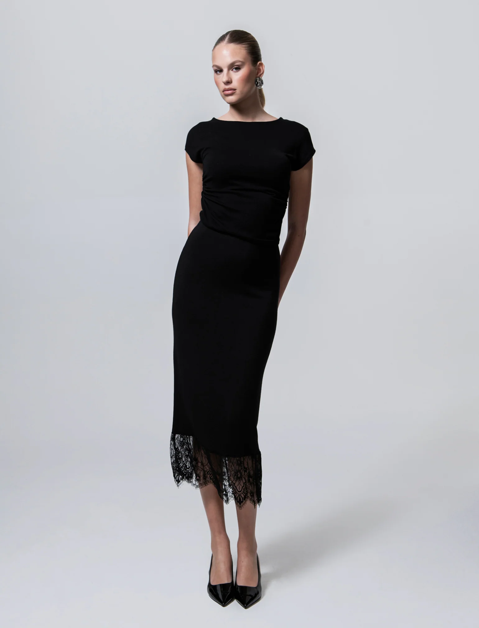 Tshirt over in maglia - Nero - Image 3