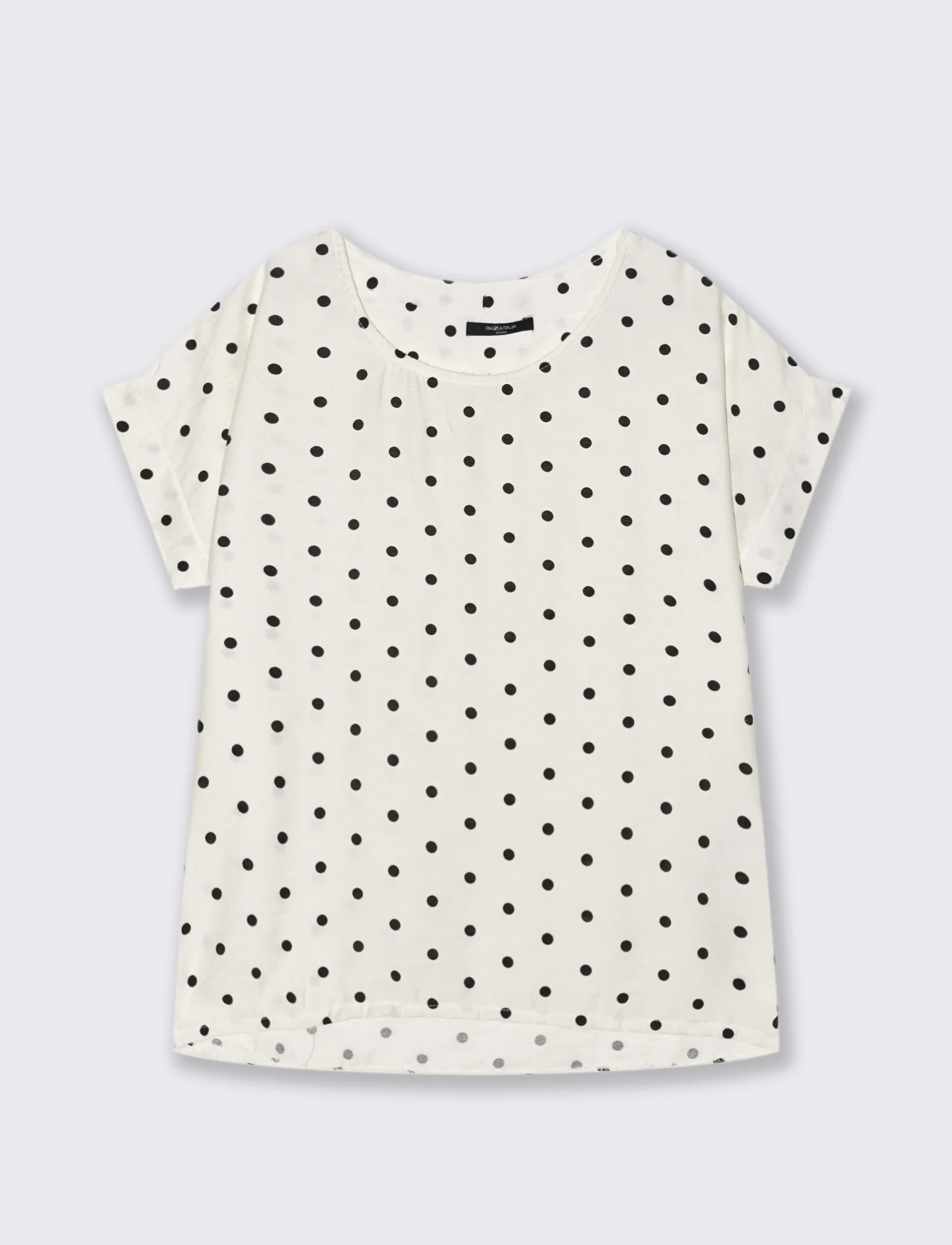 Tshirt stampata con vestibilità over - Pois - Image 3
