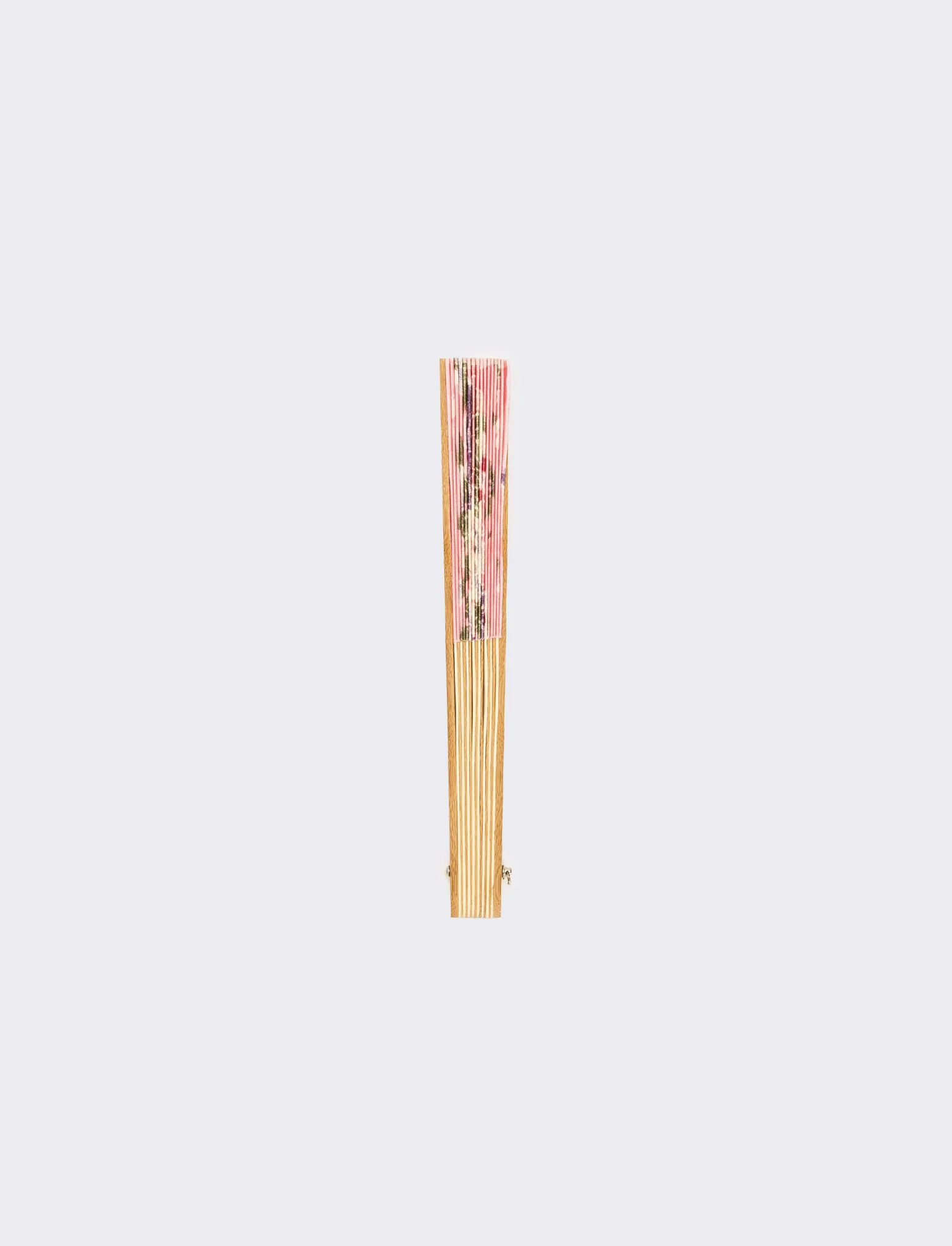 Ventaglio donna in legno e poliestere da pochette - Rosa - Image 2