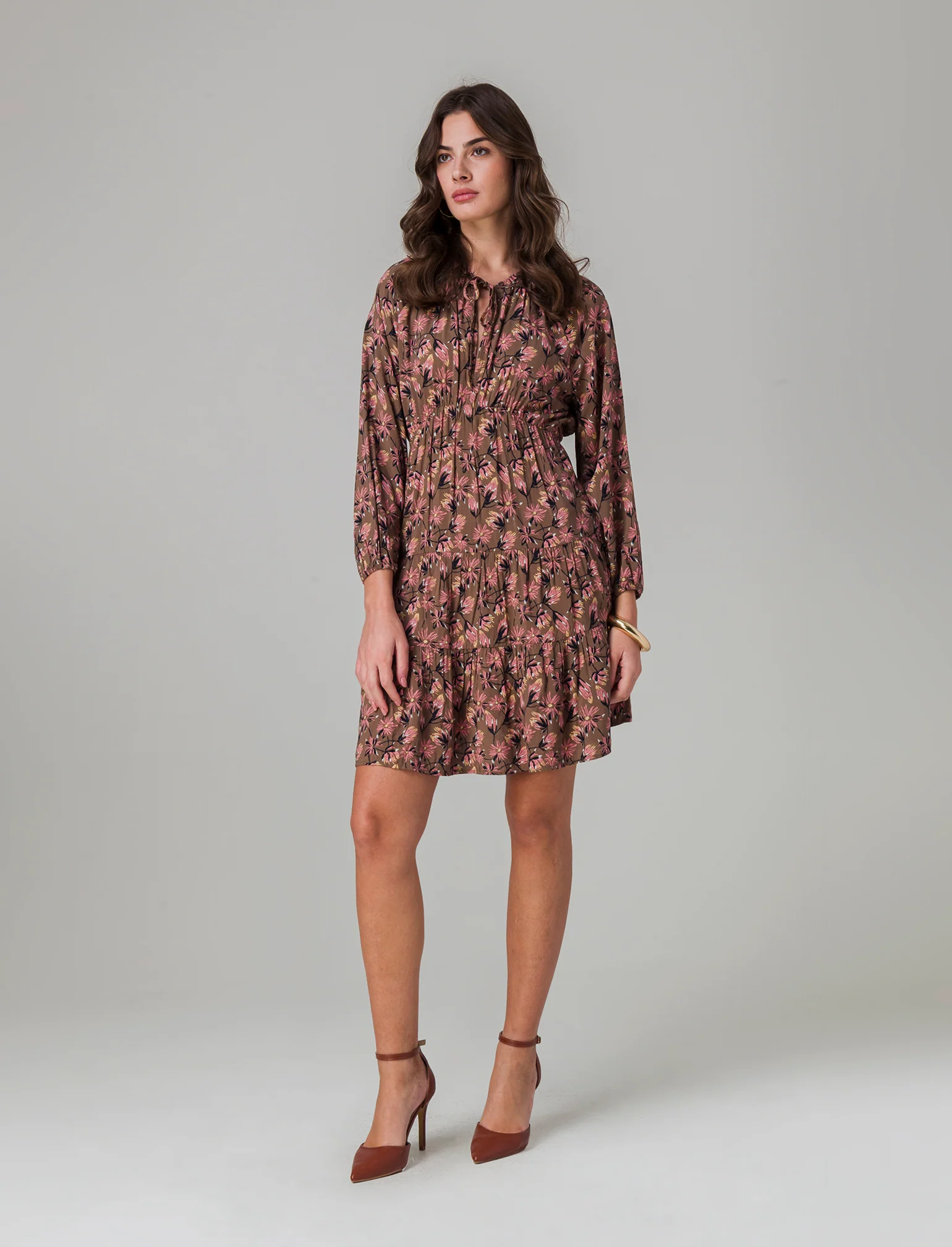 Vestito con collo alla coreana da donna - var 1 - Image 3