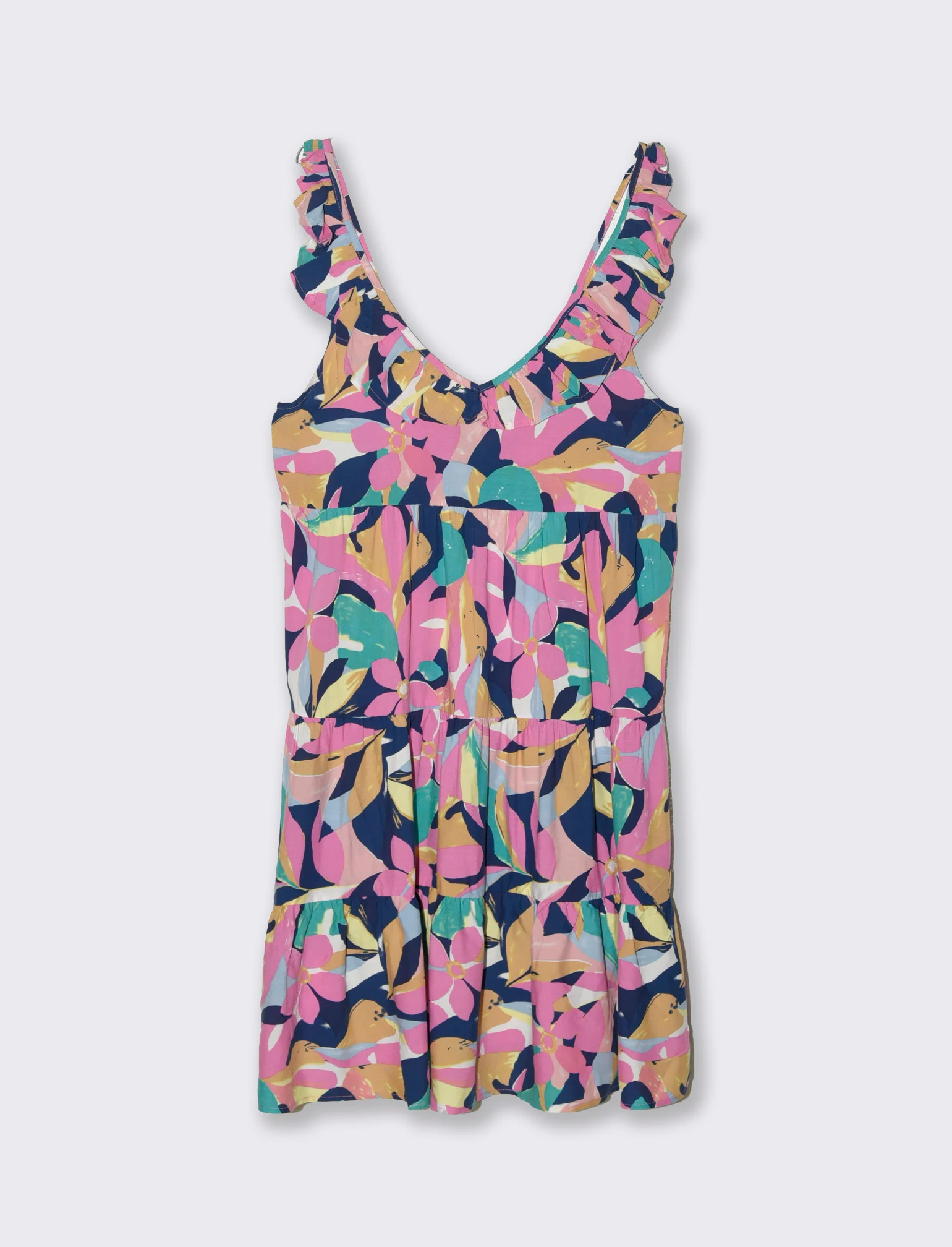 Vestito corto con rouches da donna - var 3 - Image 2