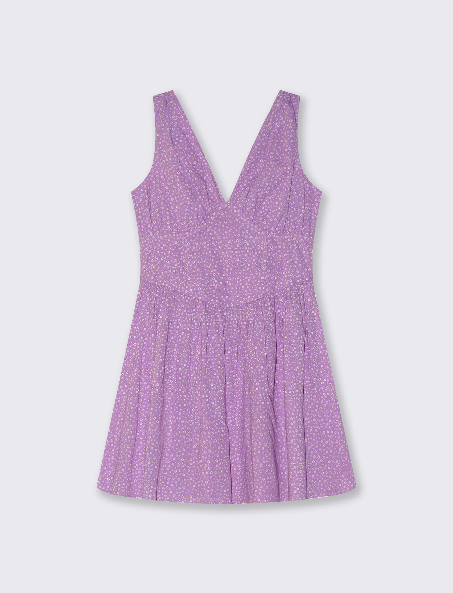 Vestito corto giromanica con scollo a V - var 2 - Image 4