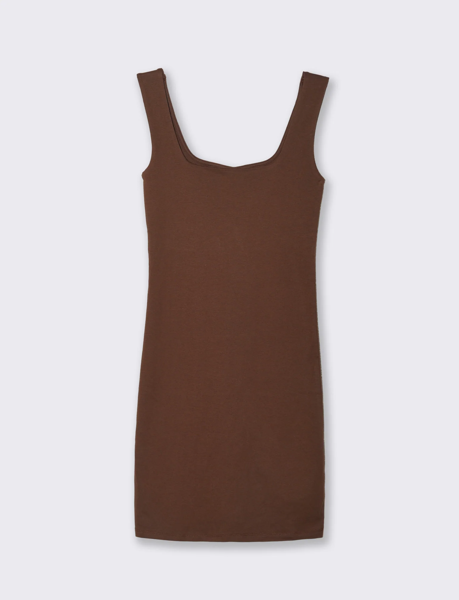 VESTITO CORTO - Marrone cioccolato - Image 3
