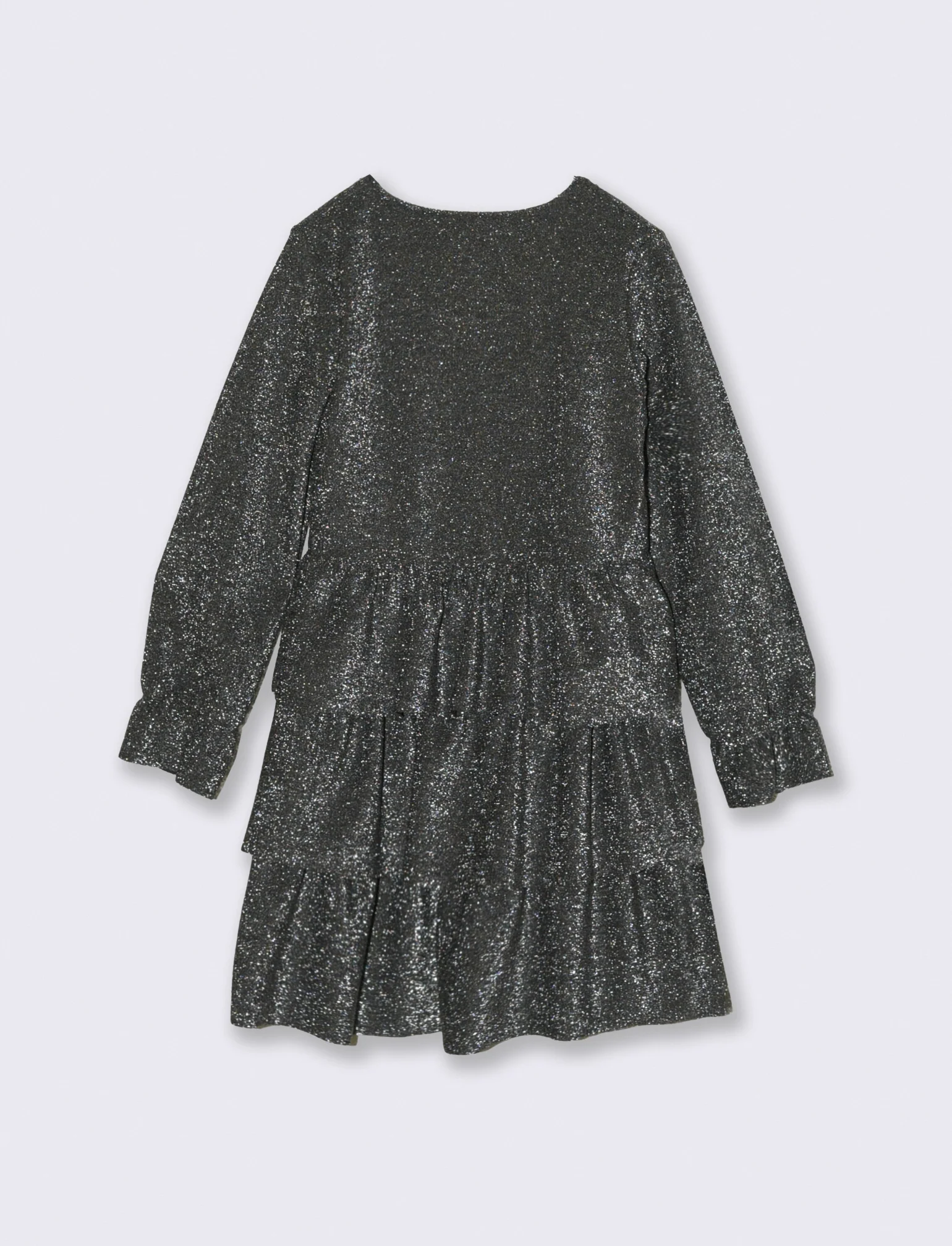 Vestito elegante effetto metallizzato. - Nero - Image 2