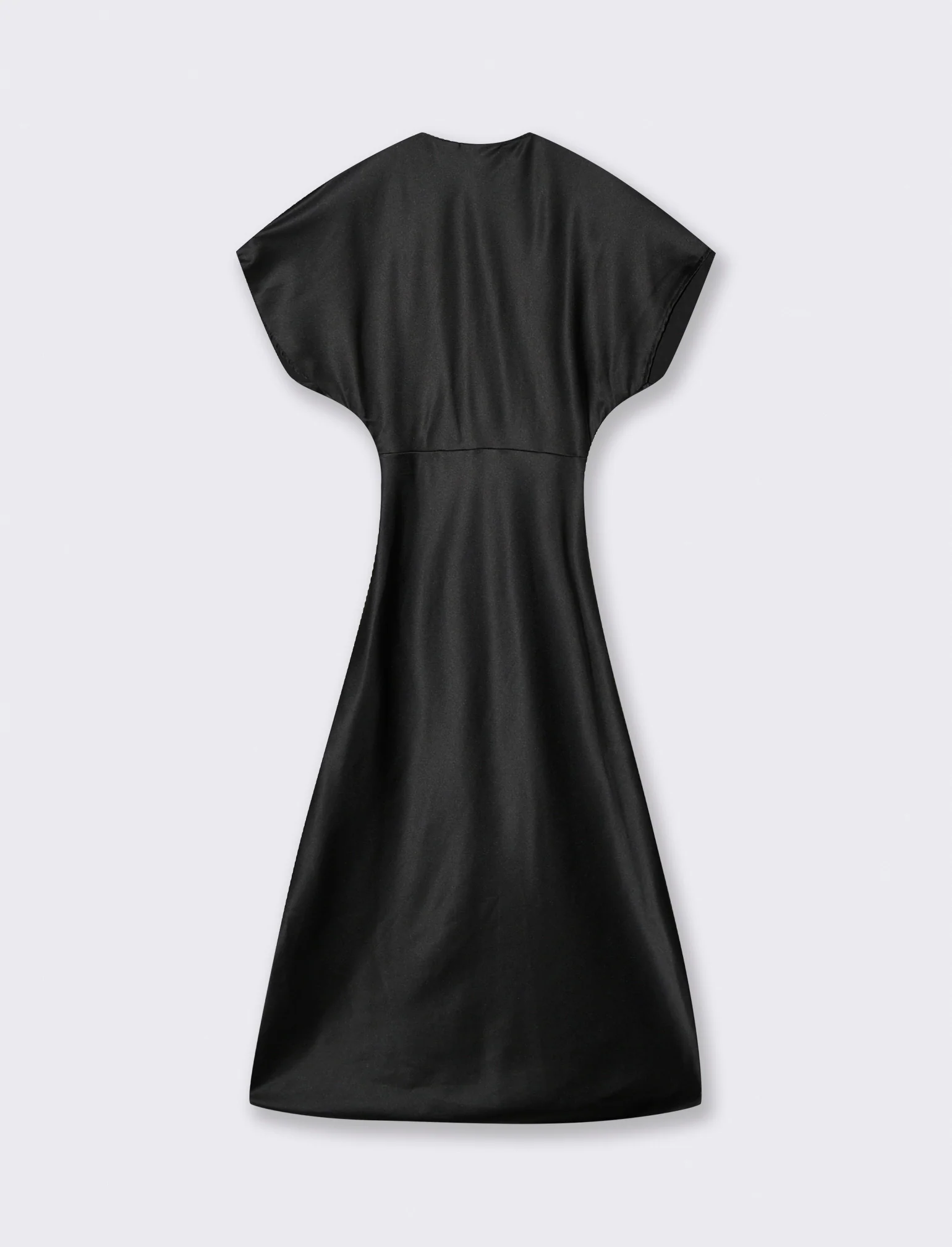 Vestito in raso - Nero - Image 2