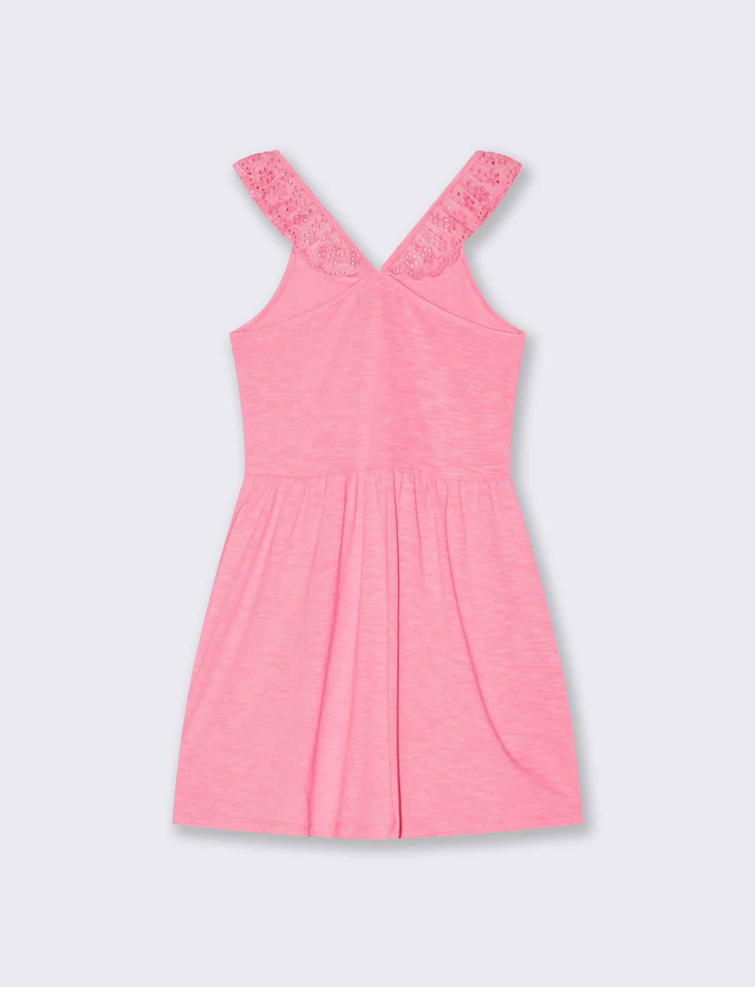 Vestito in tessuto con volant eleganti - Rosa big bubble - Image 2