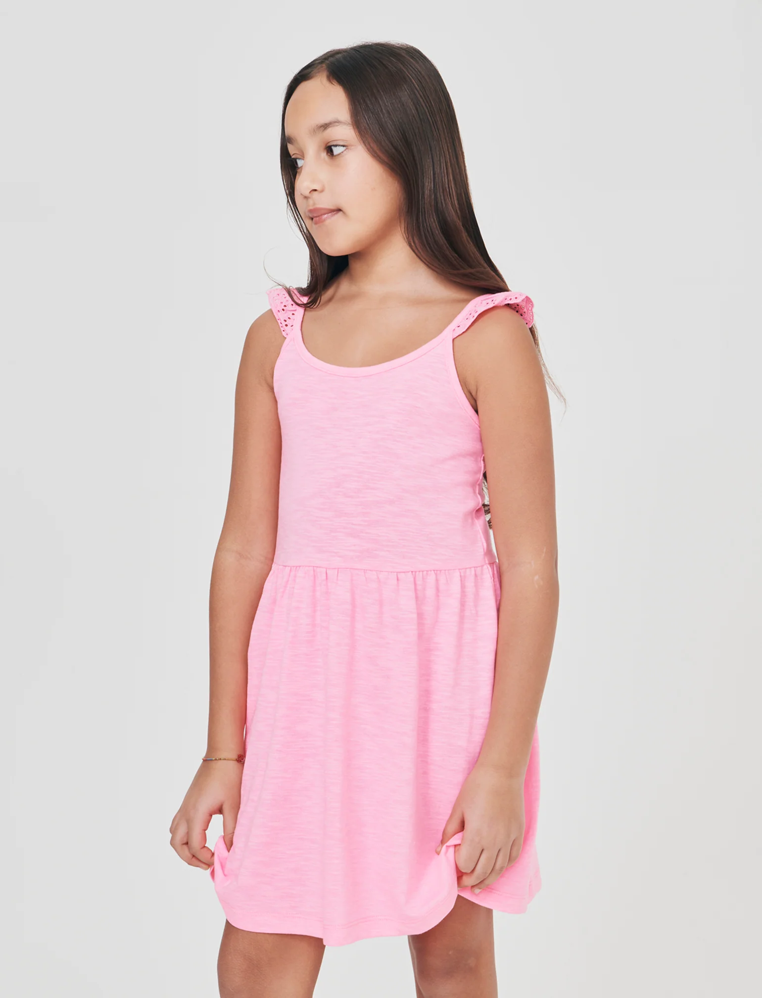 Vestito in tessuto con volant eleganti - Rosa big bubble - Image 3