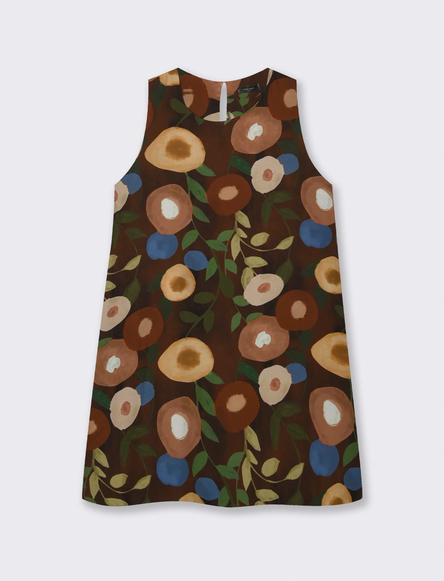 Vestito in viscosa stampato - Moro - Image 3