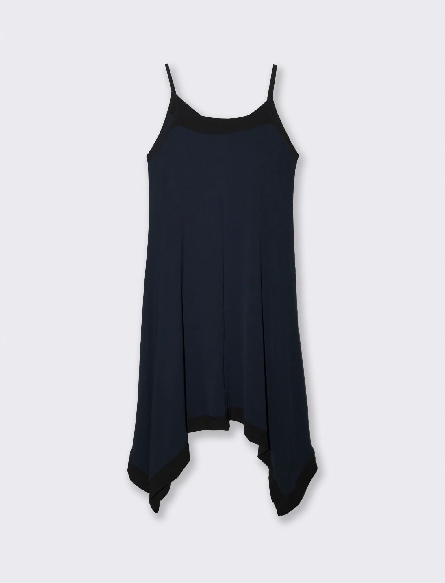 Vestito lungo bicolor - Blu - Image 4