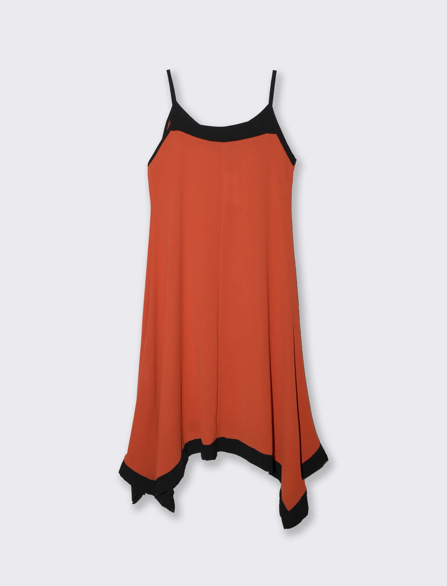 Vestito lungo bicolor - coccio - Image 4