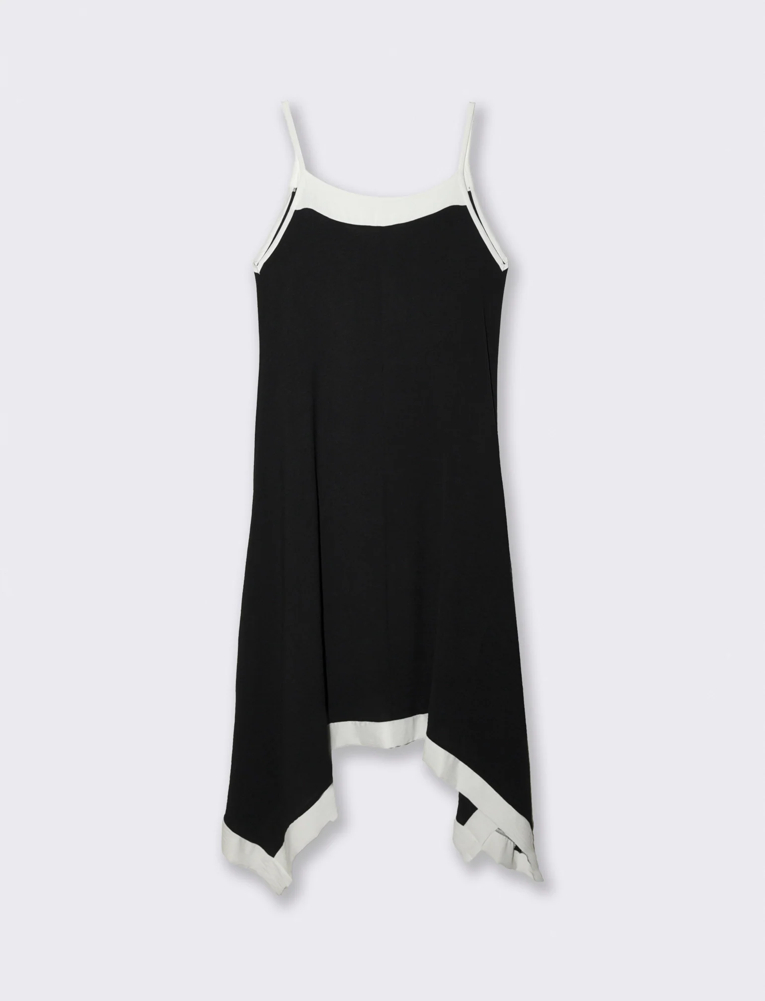 Vestito lungo bicolor - Nero - Image 4