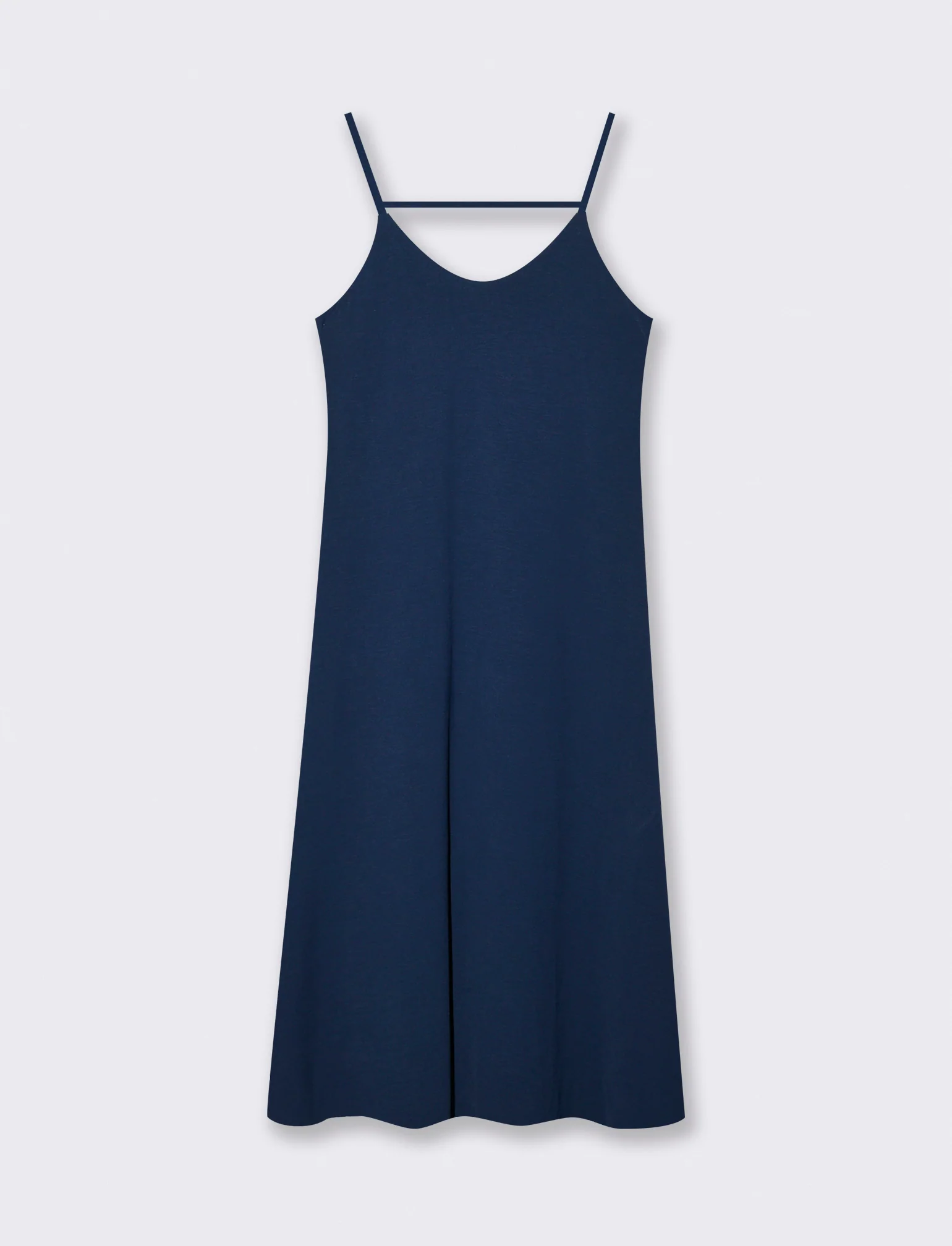 Vestito lungo con bretelline - Blu - Image 3