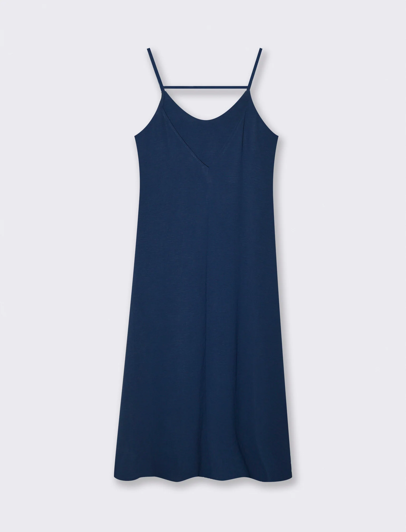Vestito lungo con bretelline - Blu - Image 4