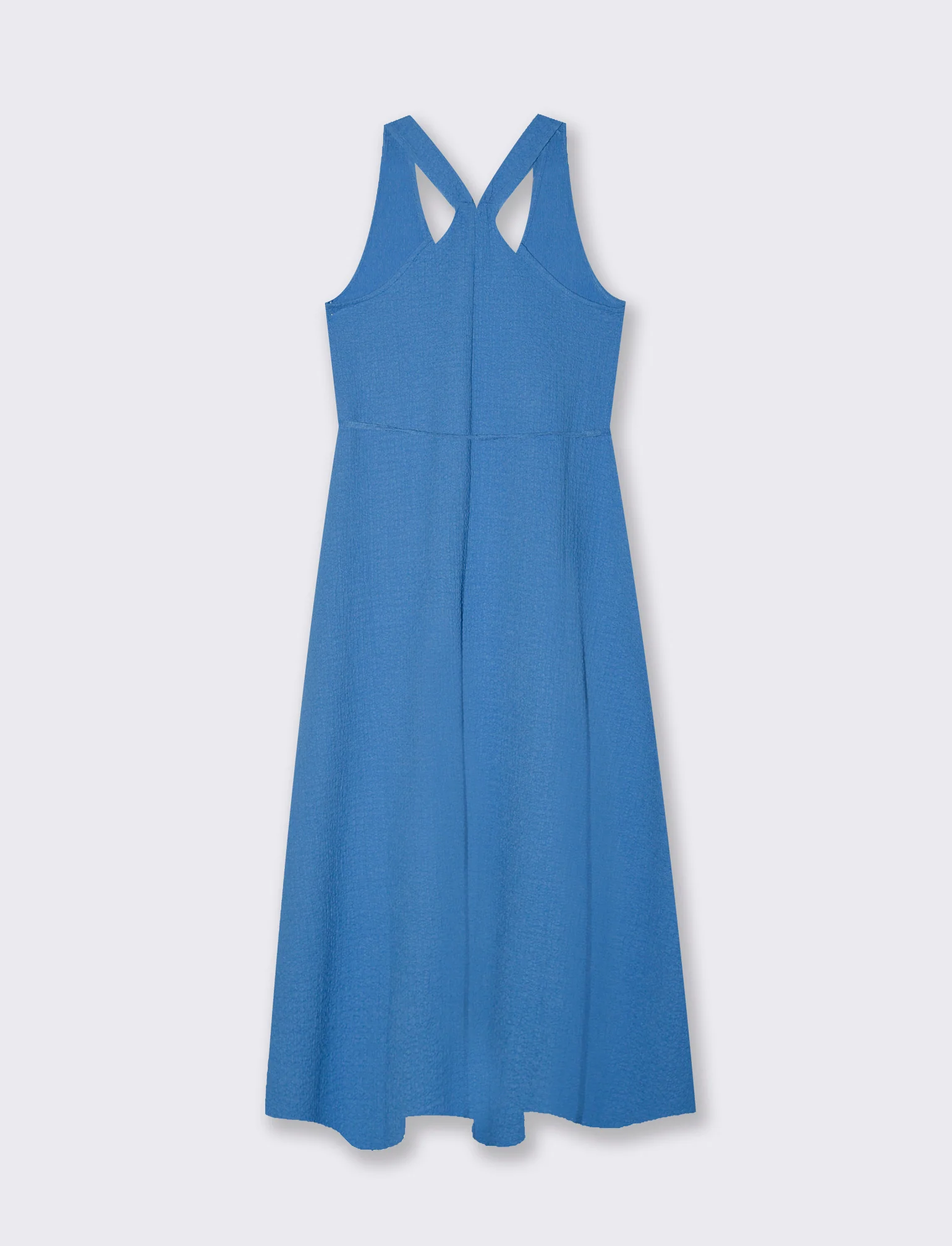 Vestito lungo con cintura da donna - Bluette - Image 2