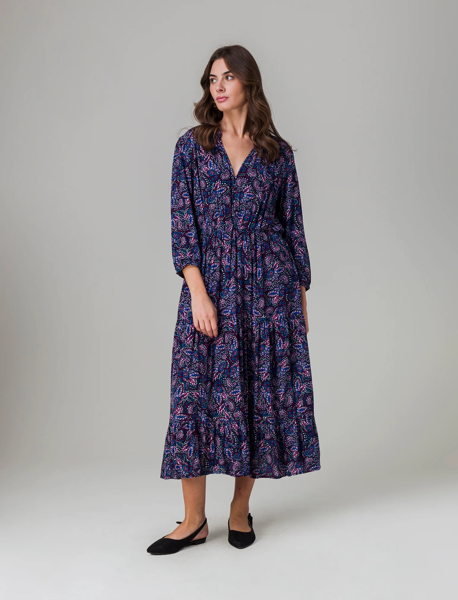 Vestito lungo con cintura da donna - var 1 - Image 3