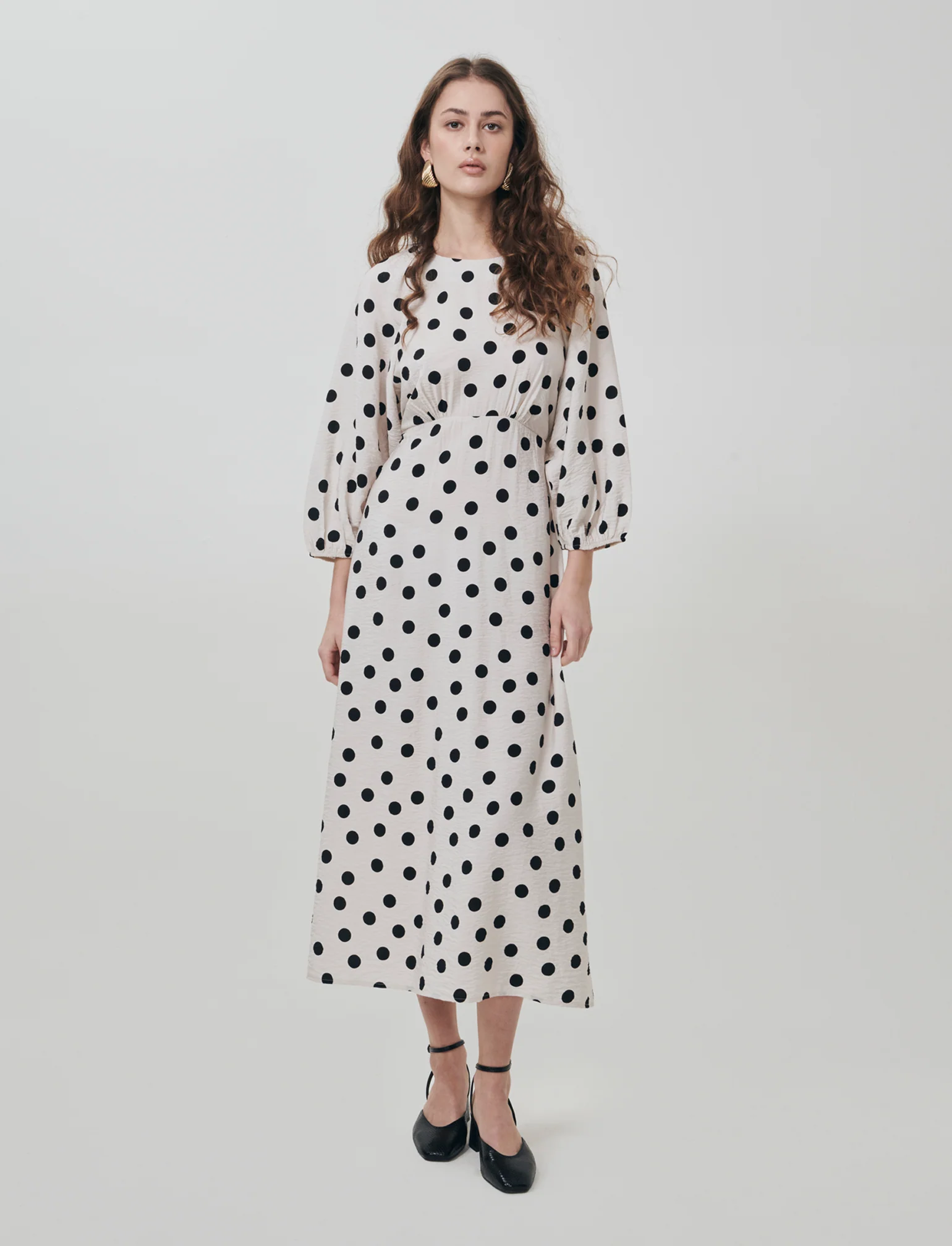 Vestito lungo con maniche e laccetto vita - var 1 - Image 3
