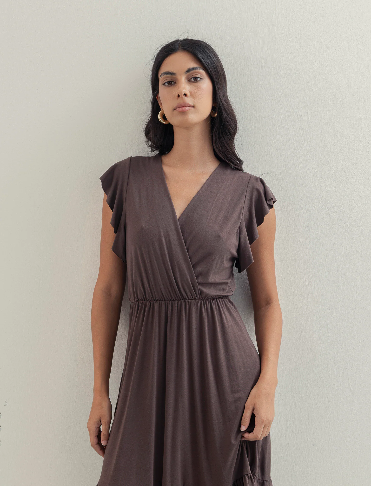 VESTITO LUNGO CON VOILANT - Moro - Image 2