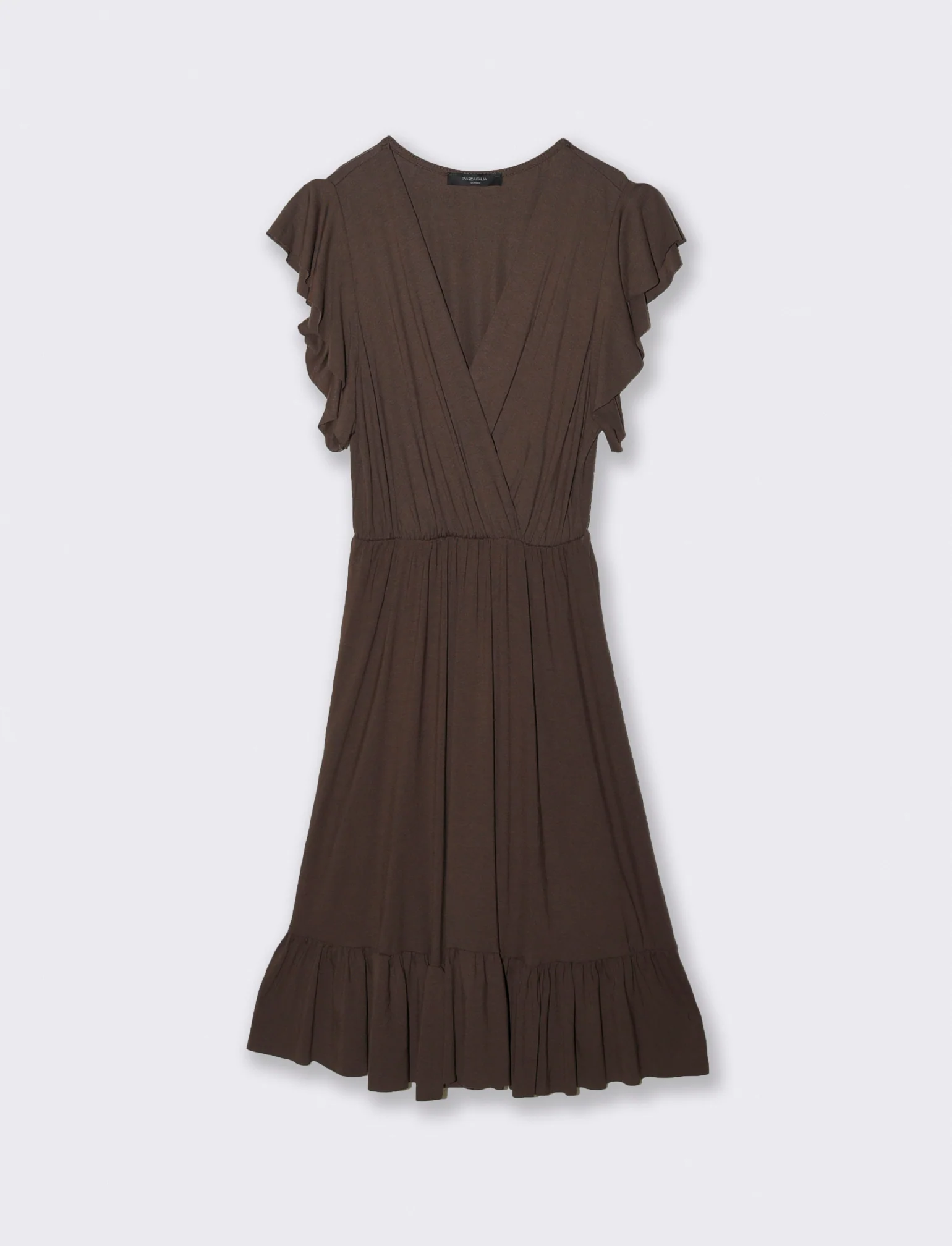 VESTITO LUNGO CON VOILANT - Moro - Image 3