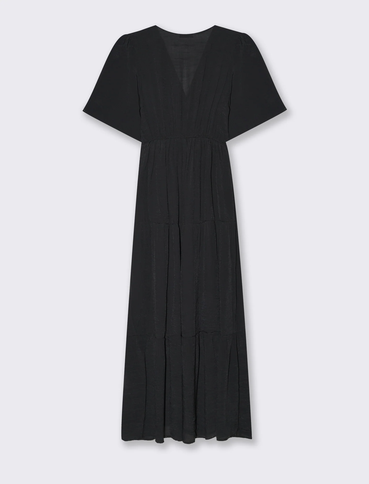 Vestito lungo da donna - Nero - Image 2