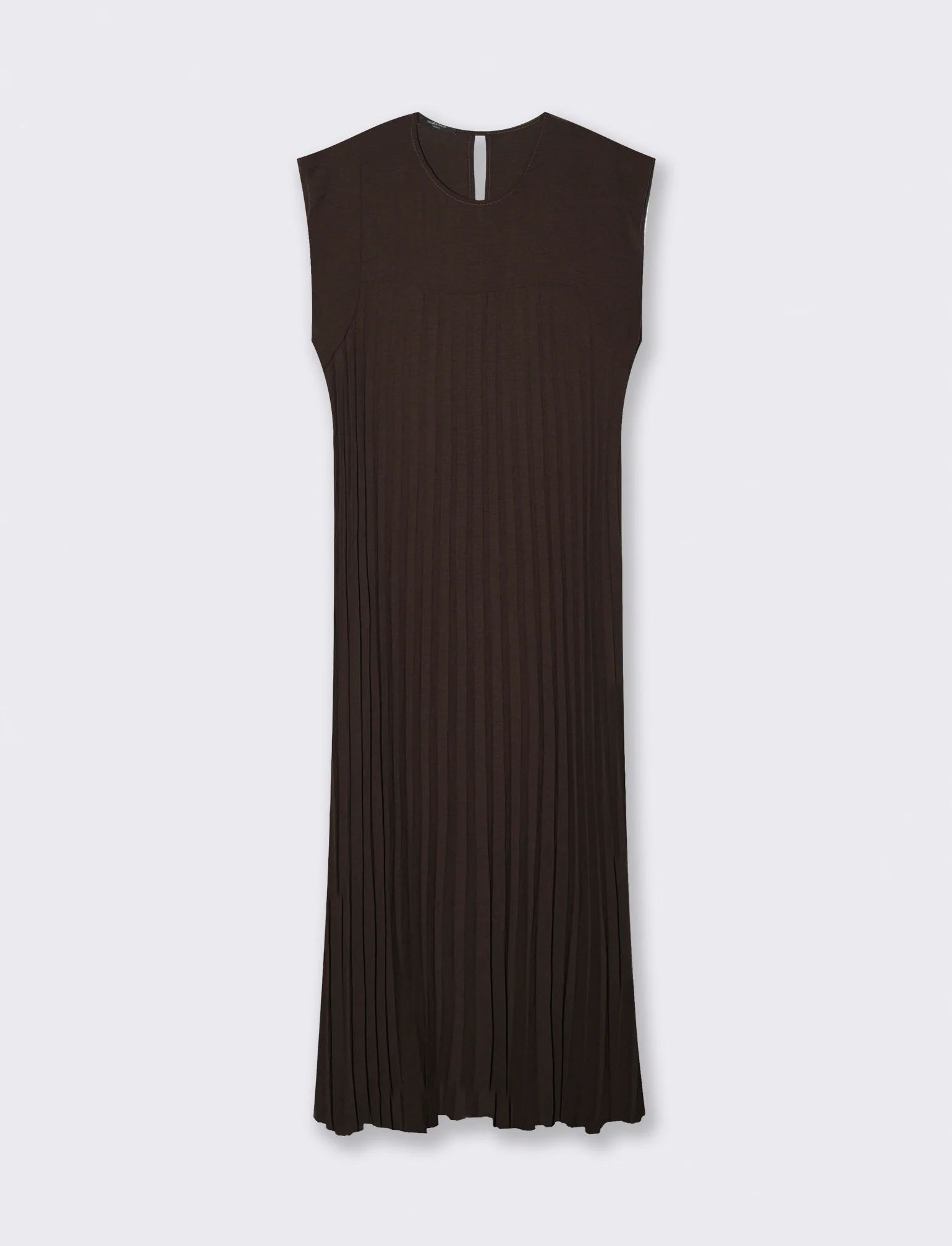 vestito lungo plisset giro manica - Moro - Image 3