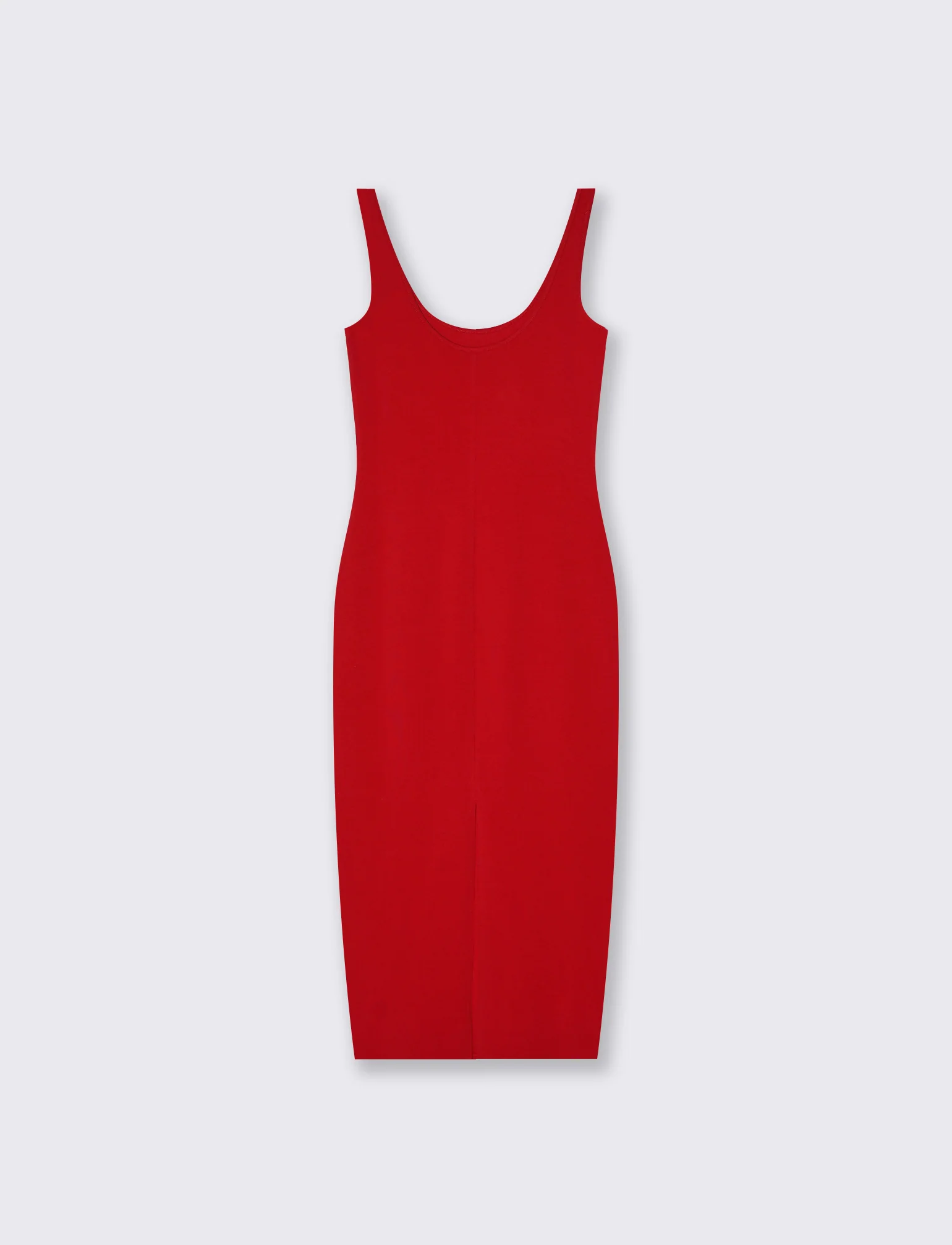 Vestito lungo senza maniche slim fit - Rosso - Image 4