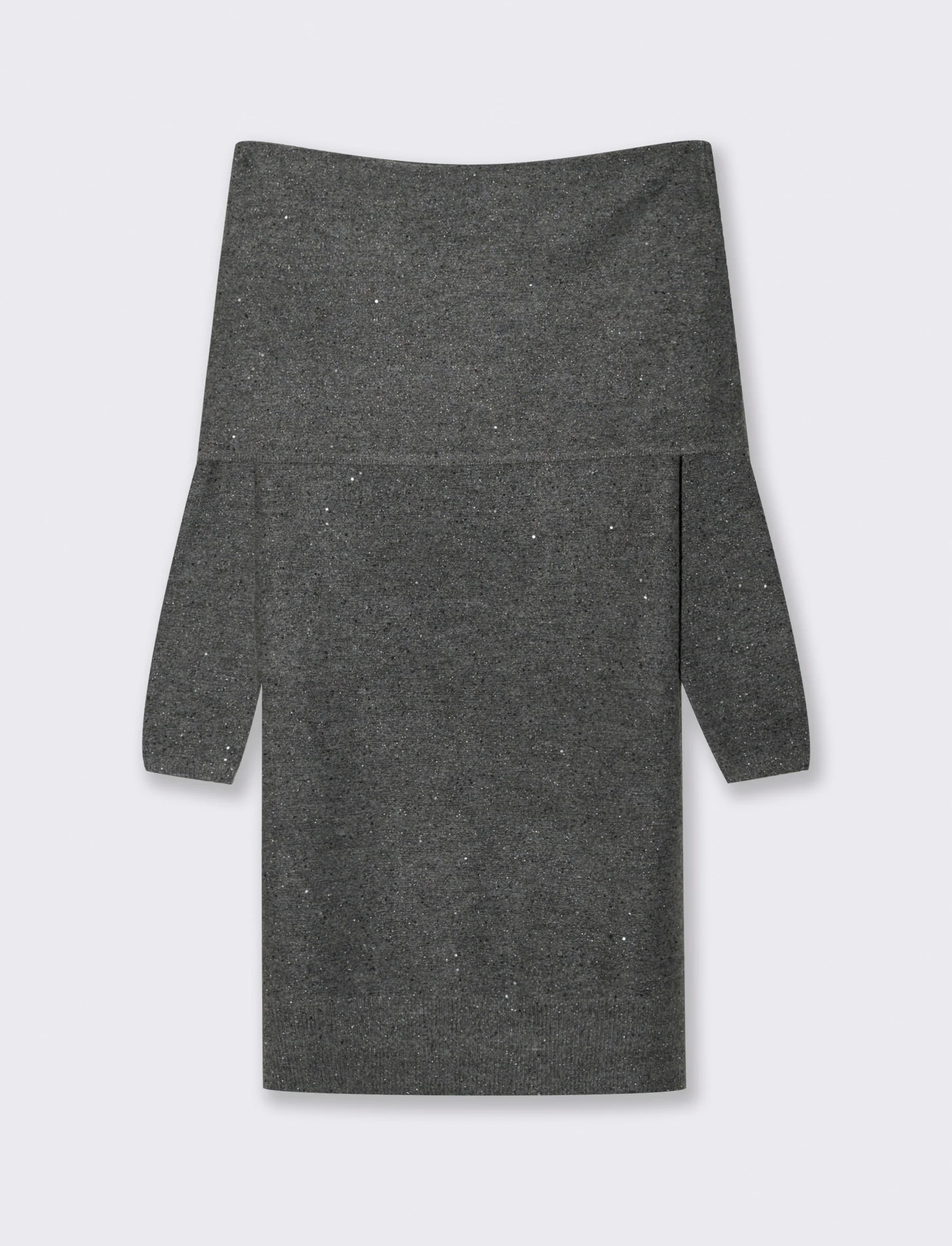 VESTITO OFF SHOULDER - Grigio mel. - Image 2