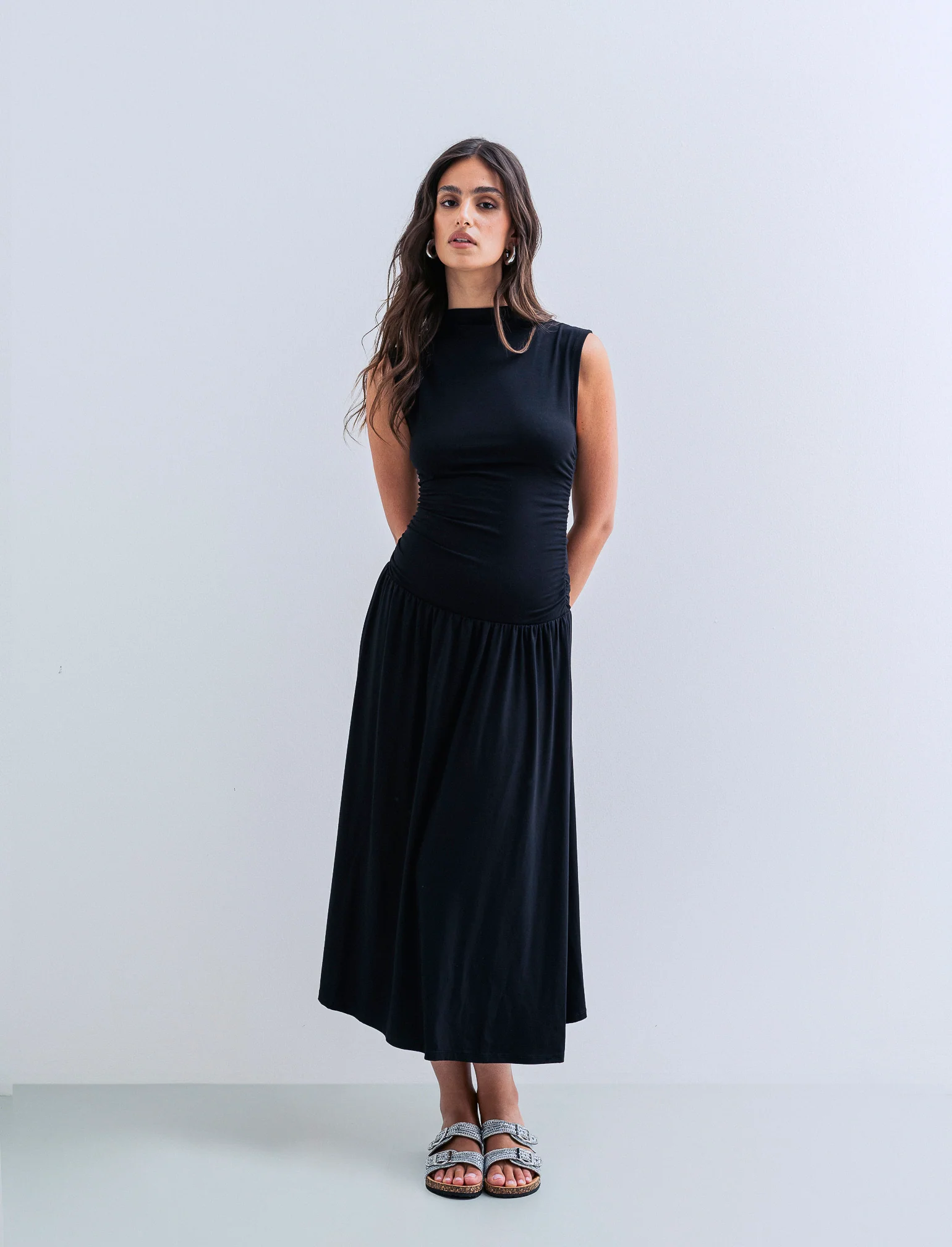 Vestito smanicato - Nero